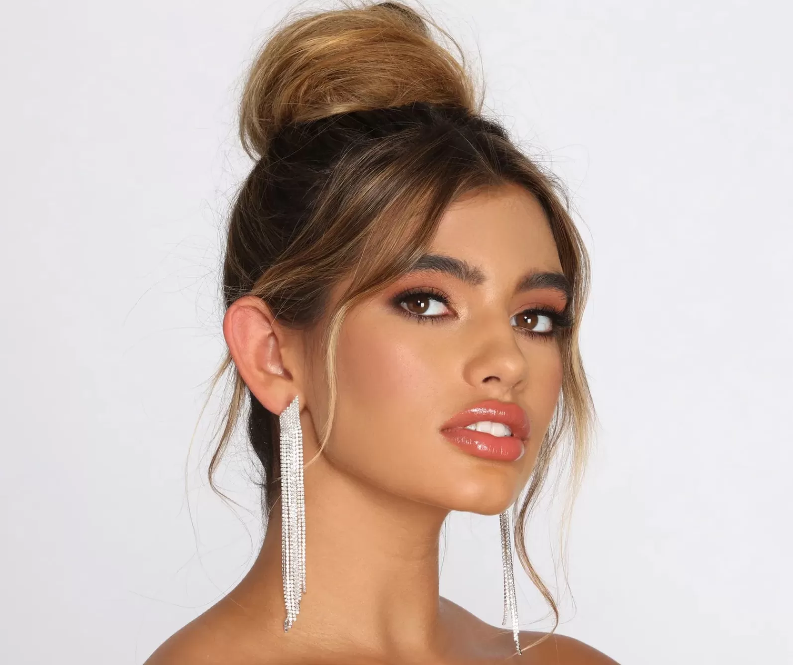 Windsor Earrings | Accessories*Just A Lil' Rhinestone Fringe Earrings