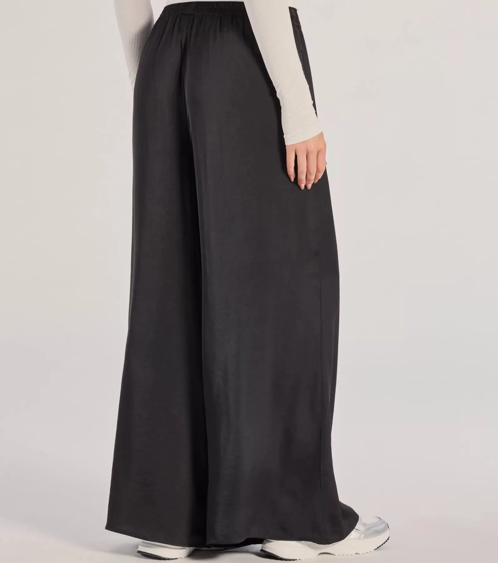 Windsor Black Pants | Flare Pants*Laidback Luxe Wide-Leg Palazzo Pants
