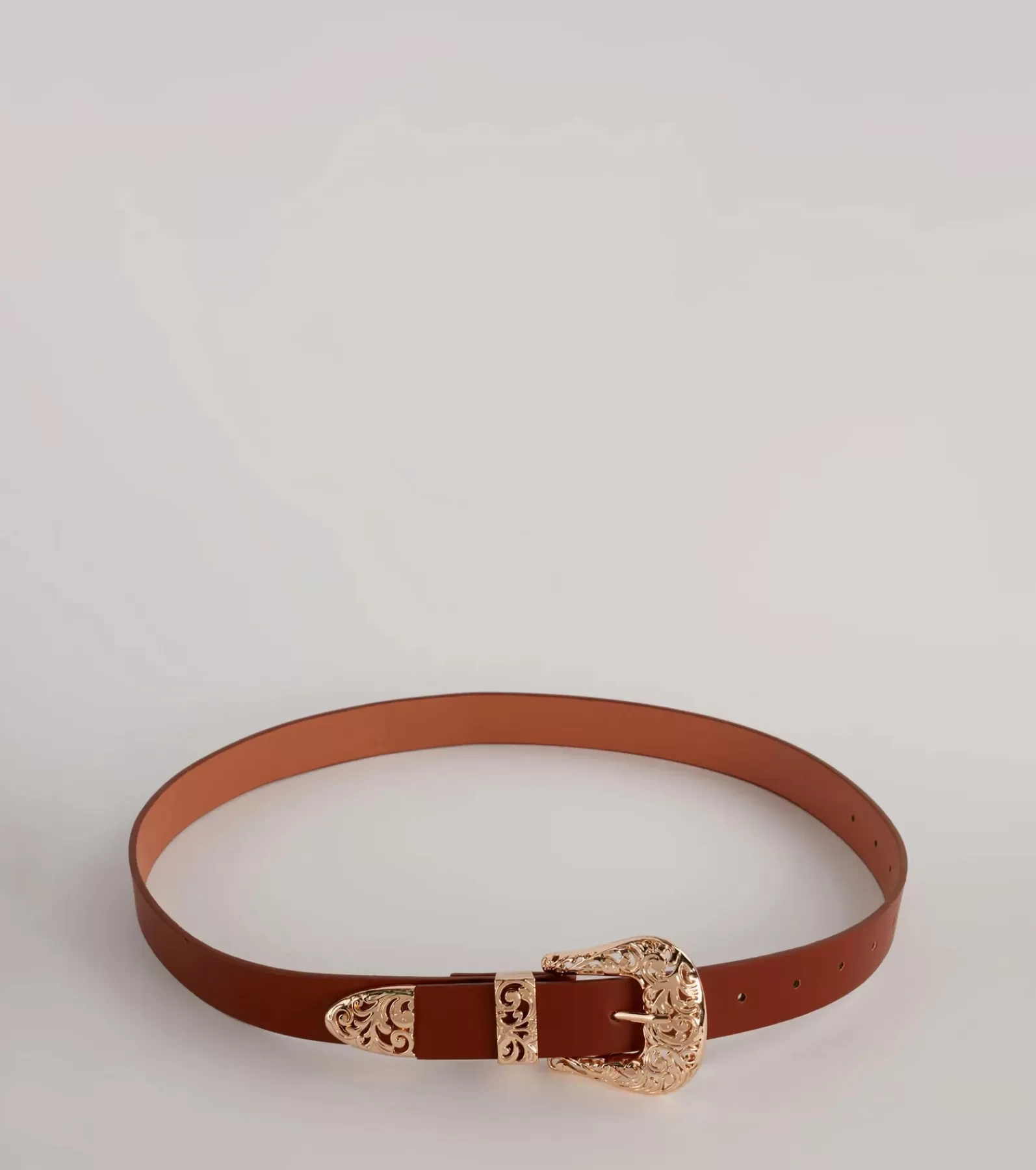 Windsor Belts*Let's Ride Western Faux Leather Belt