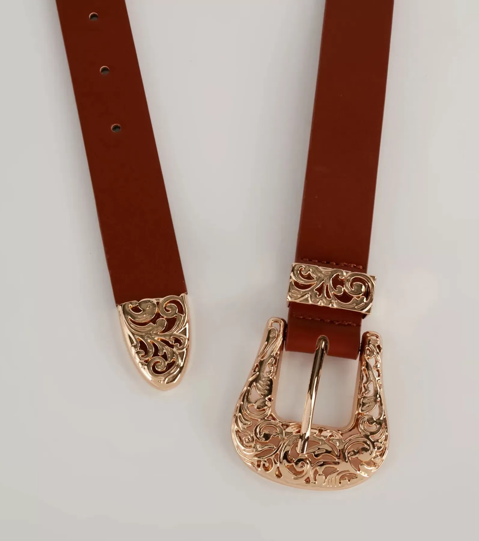 Windsor Belts*Let's Ride Western Faux Leather Belt