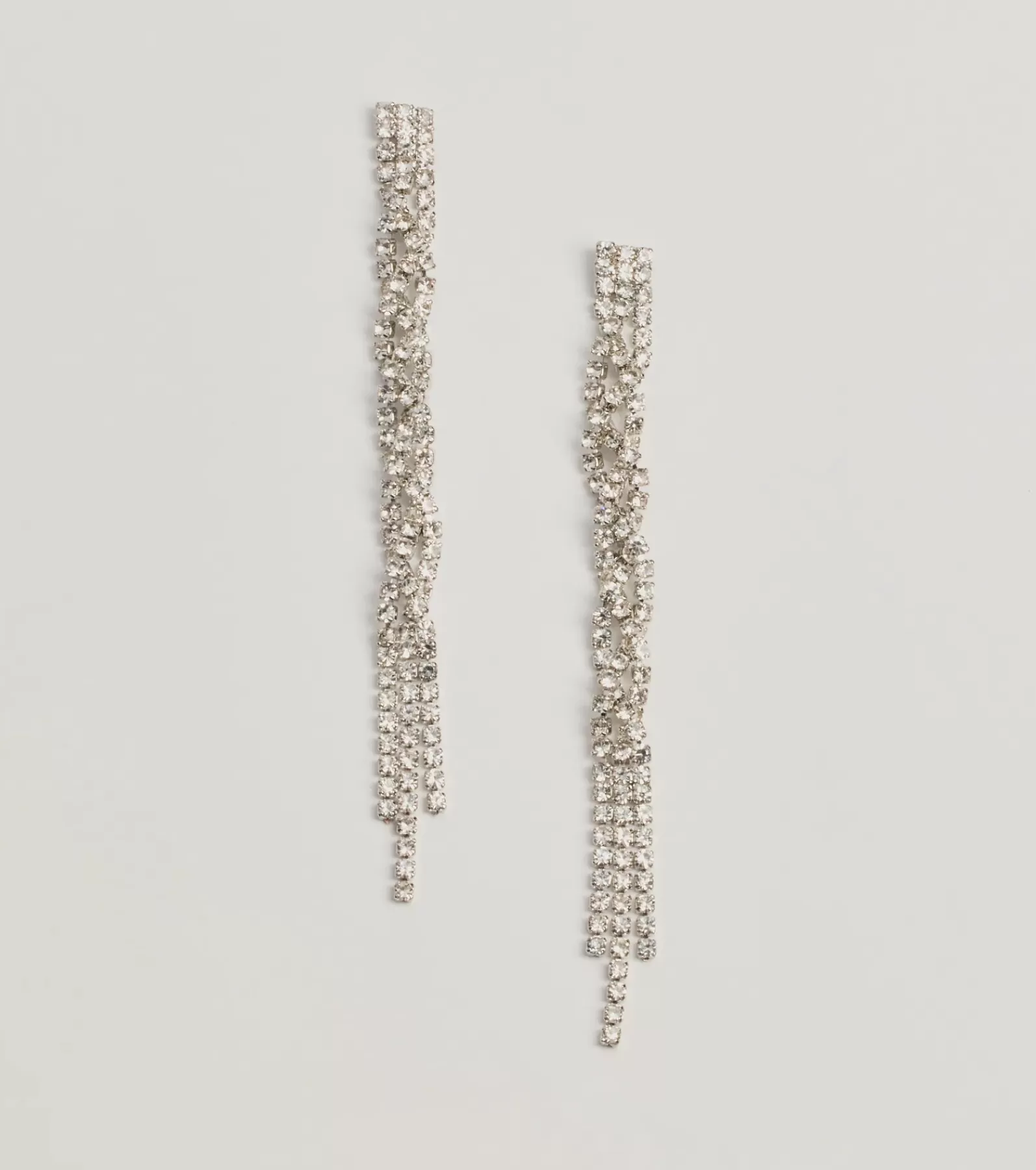 Windsor Earrings | All Accessories*Living Luxe Rhinestone Fringe Twist Earrings