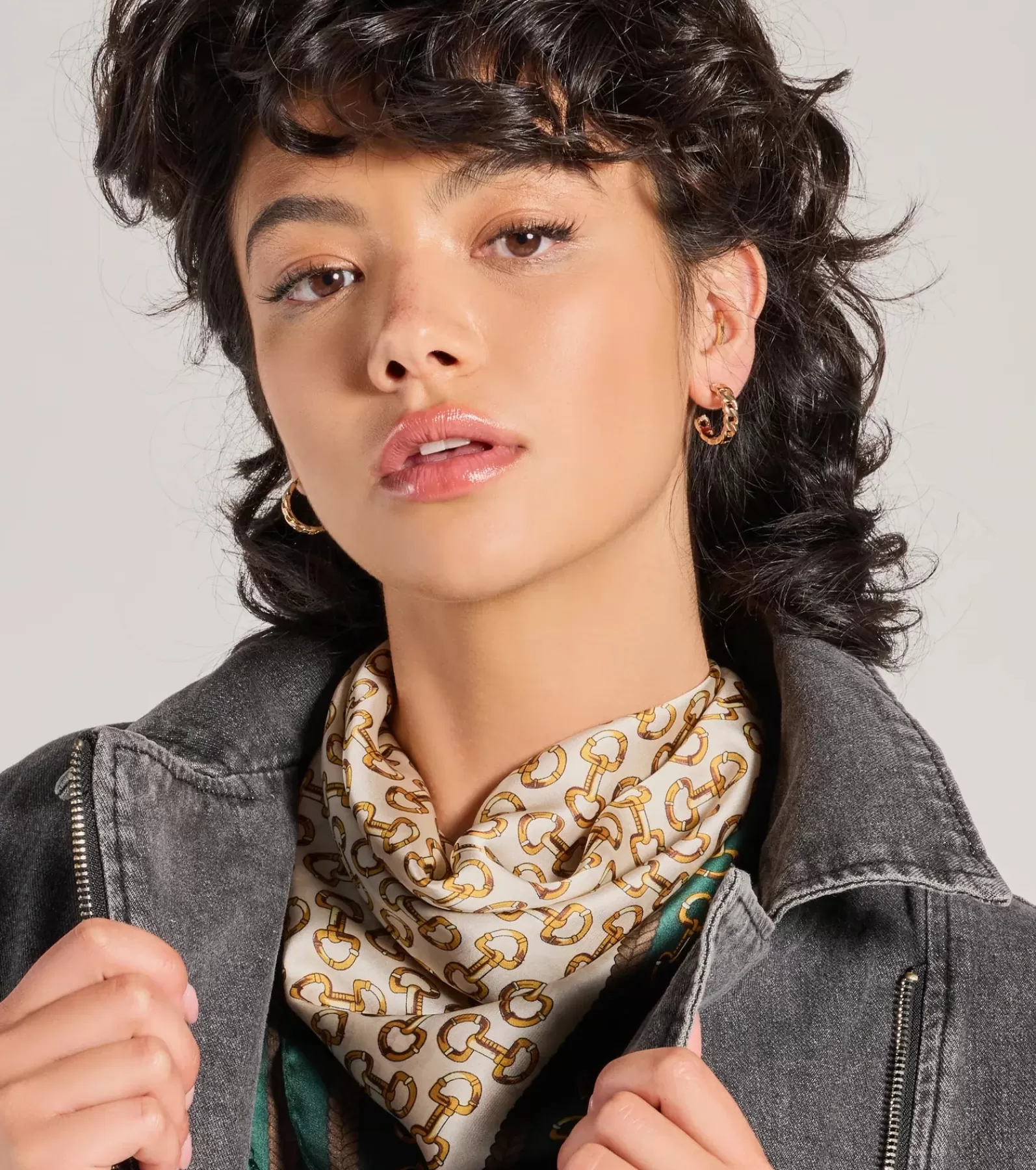 Windsor Scarves & Wraps*Looking Luxe Chain-Print Satin Scarf