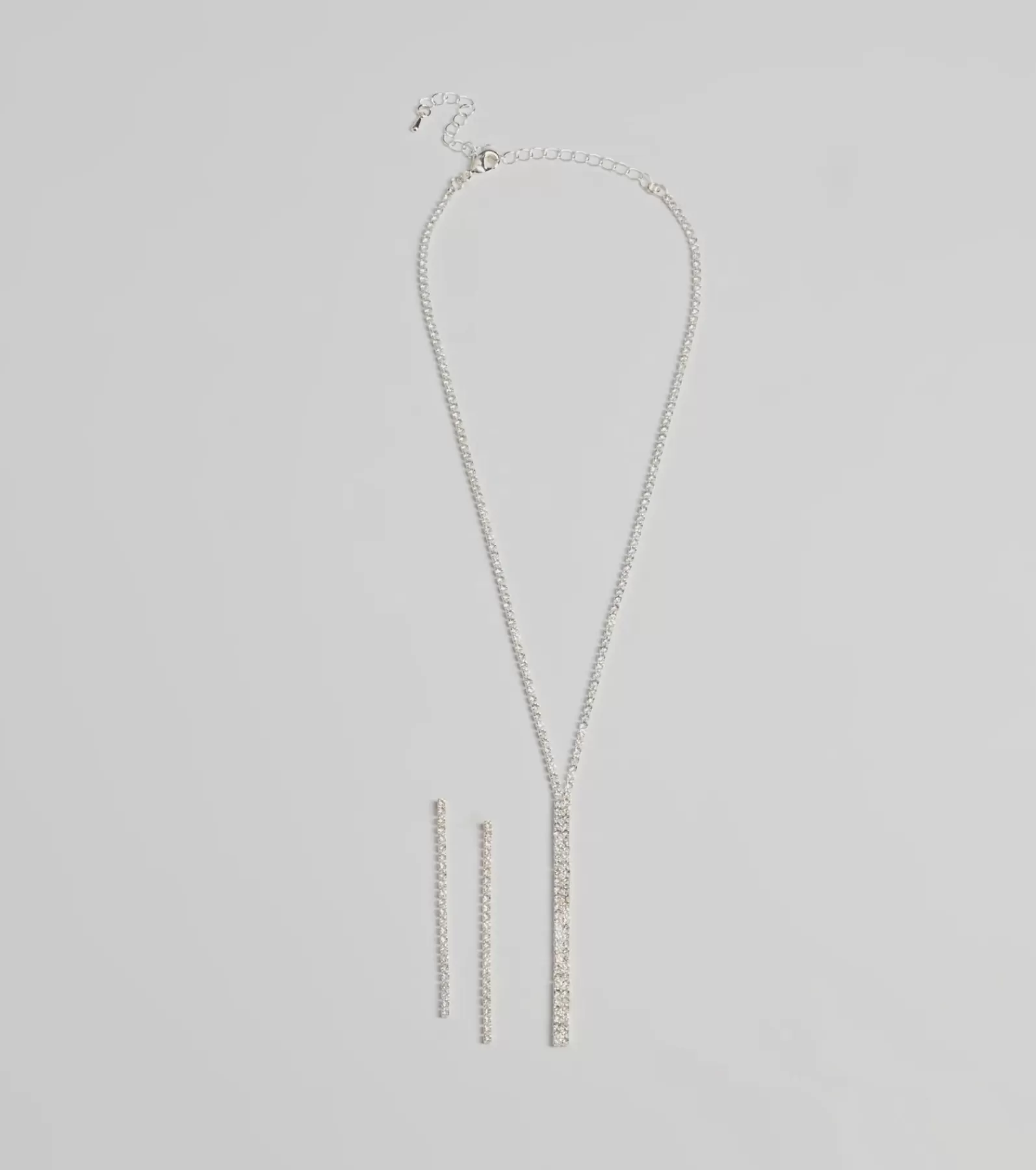 Windsor Necklaces & Chokers | All Accessories*Luxe Gleam Rhinestone Necklace And Earrings Set