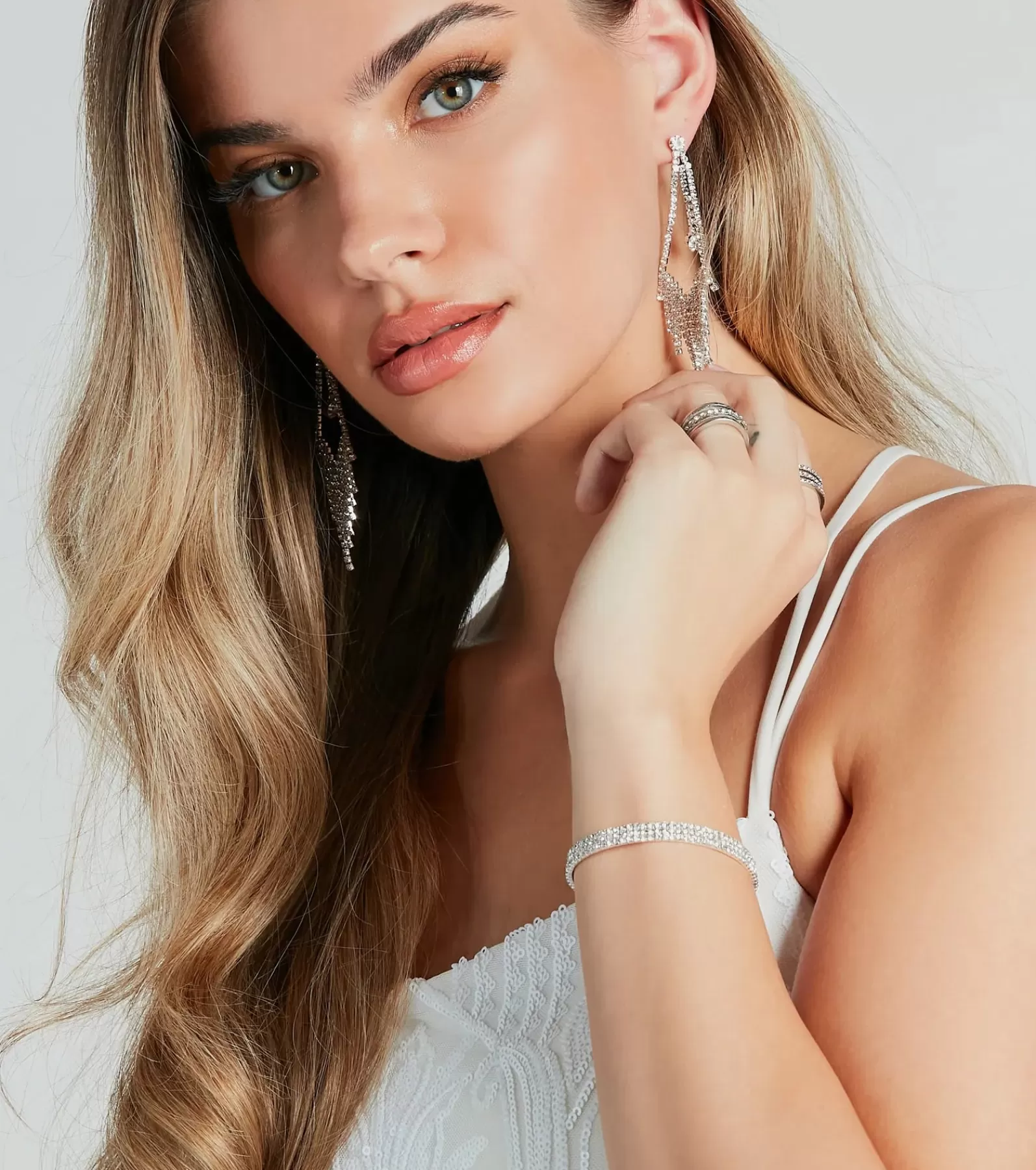 Windsor Bracelets | Accessories*Luxe Staple Rhinestone Stretch Bracelet