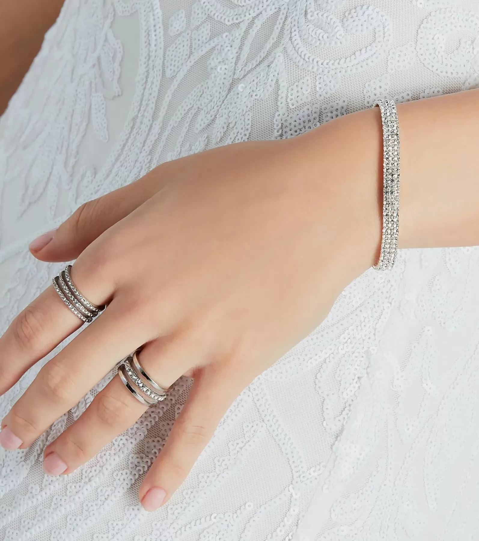 Windsor Bracelets | Accessories*Luxe Staple Rhinestone Stretch Bracelet