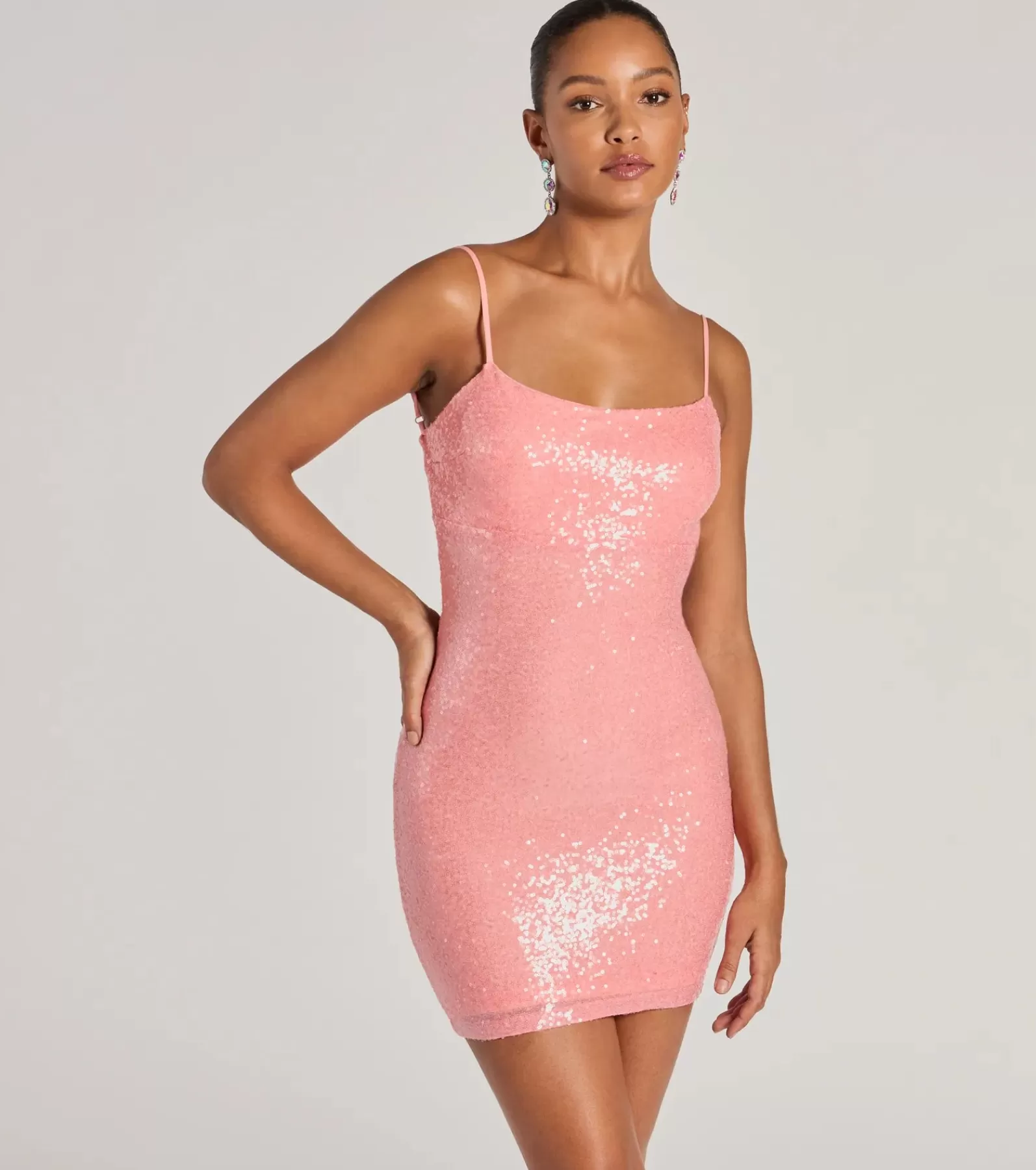 Windsor Bodycon Dresses | Party Dresses*Maddie Strappy Back Bodycon Sequin Mini Dress