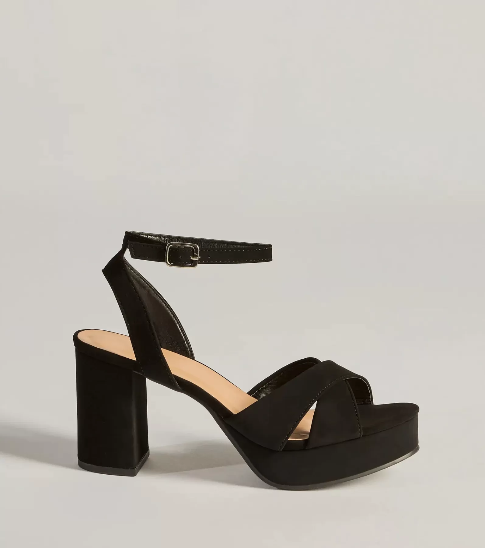 Windsor Platform Shoes | Sandals*Major Stunner Criss-Cross Platform Block Heels