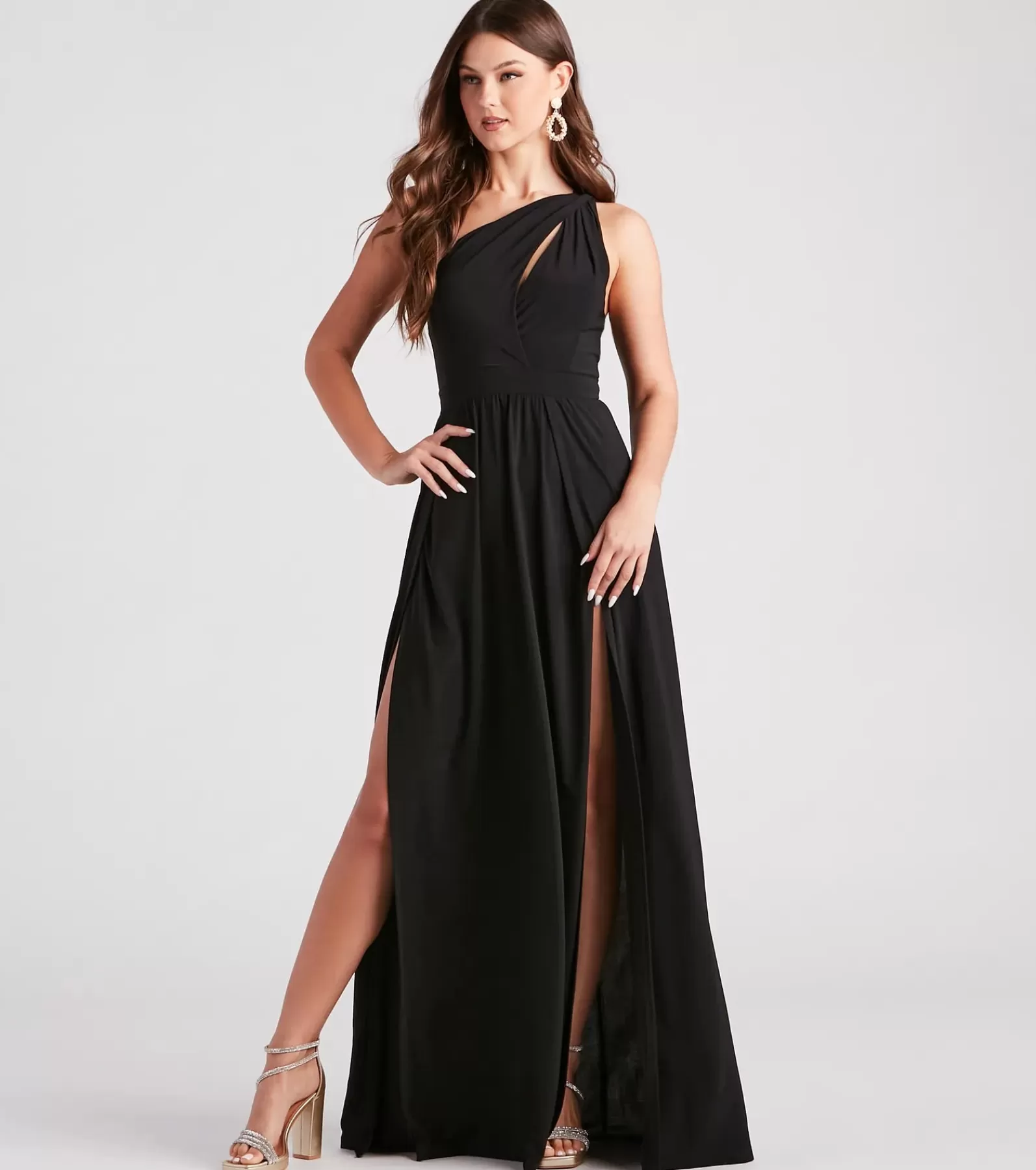 Windsor Black Tie Wedding Guest Dresses | Maxi Dresses*Melany Formal Dual Slit A-Line Dress
