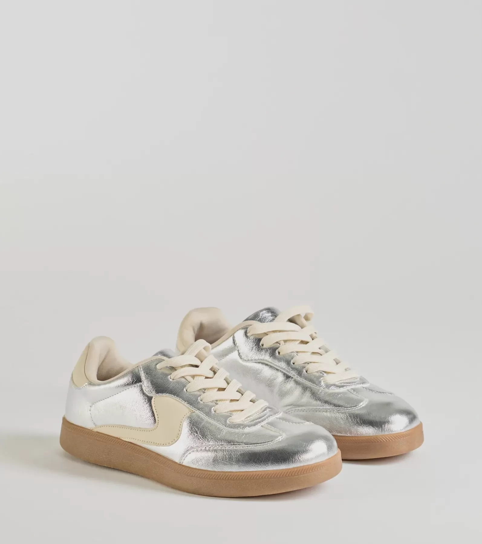 Windsor Platform Shoes | Flats & Sneakers*Pair To Perfection Metallic Lace-Up Sneakers