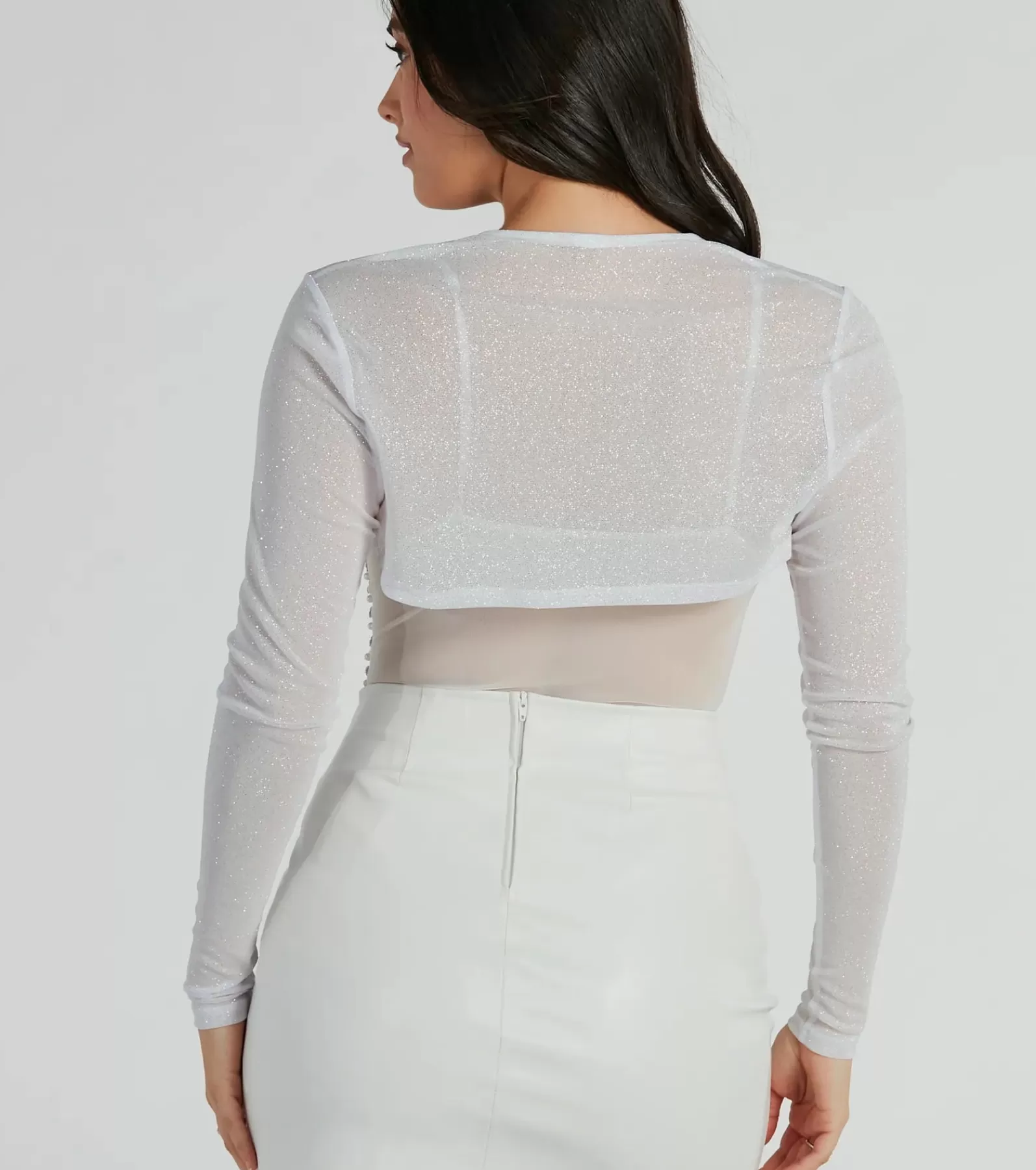 Windsor Nye Outfits | Scarves & Wraps*Party Glow Glitter Mesh Bolero