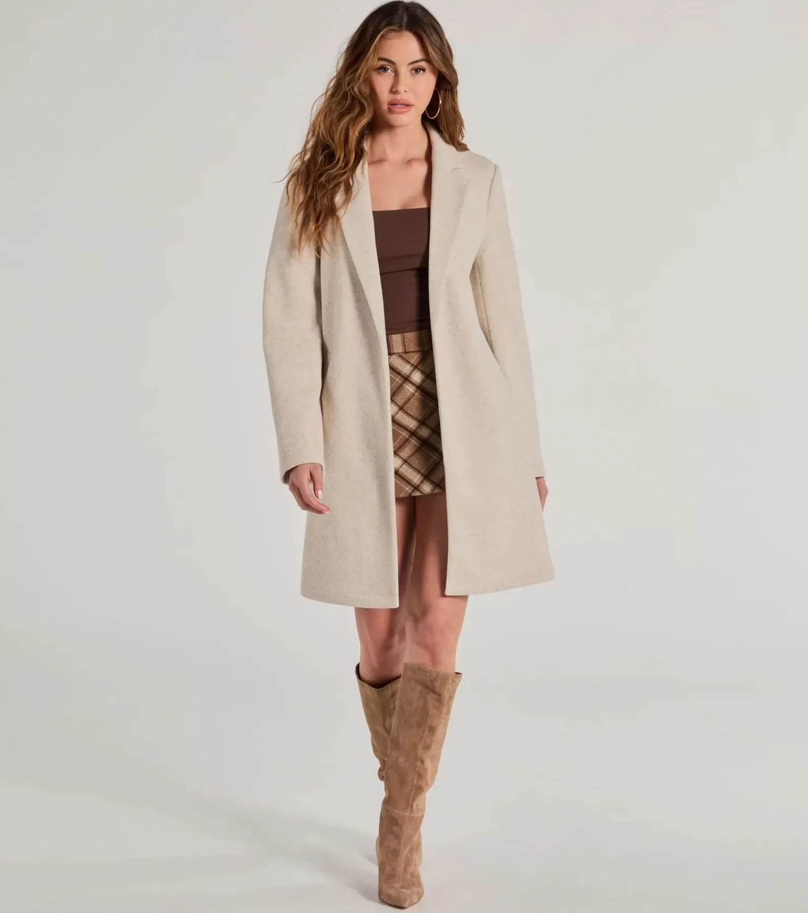 Windsor Coats | Blazers*Perfect Chic Faux Wool Trench Coat