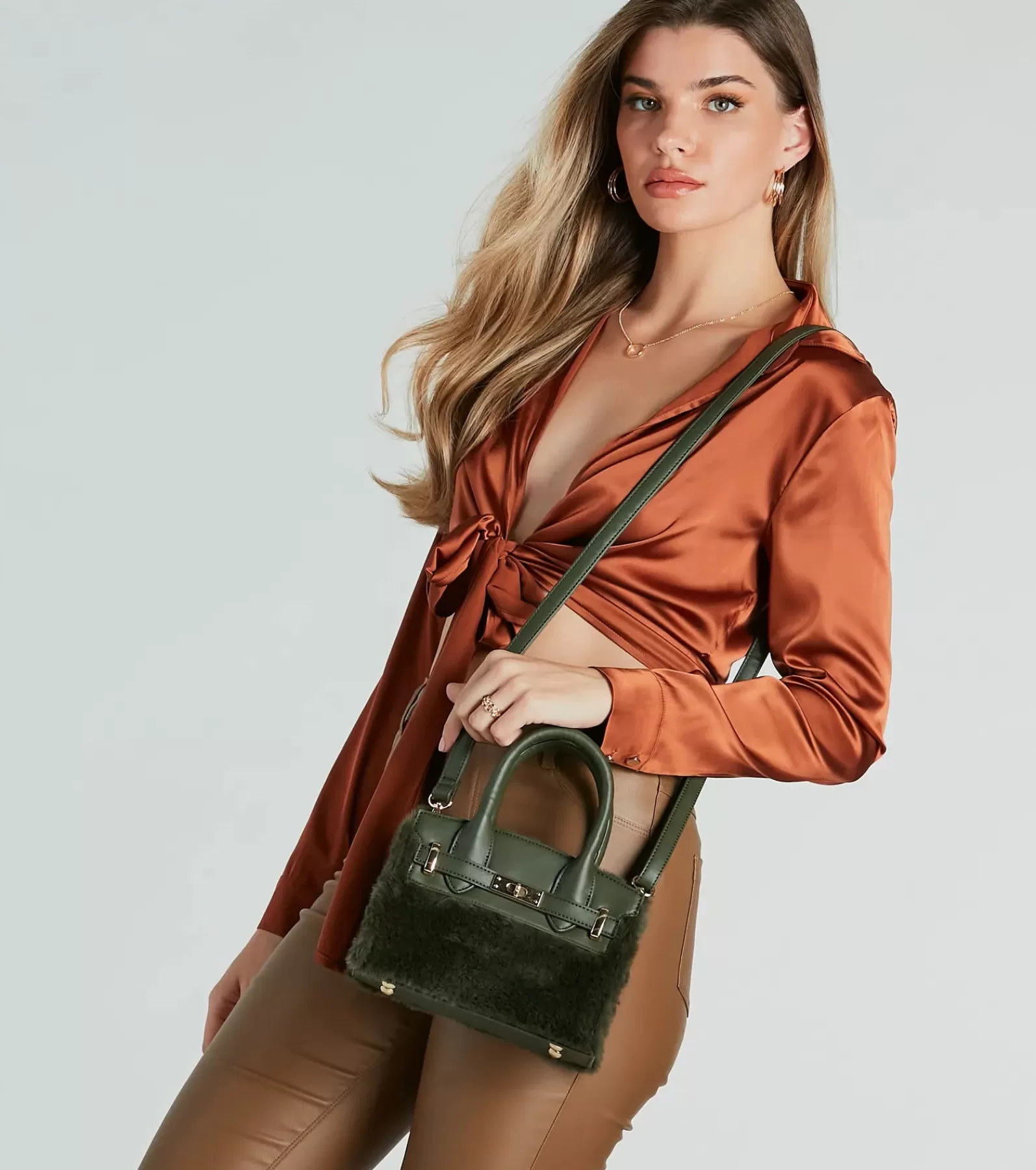 Windsor All Accessories*Plush Perfection Faux Fur Handbag