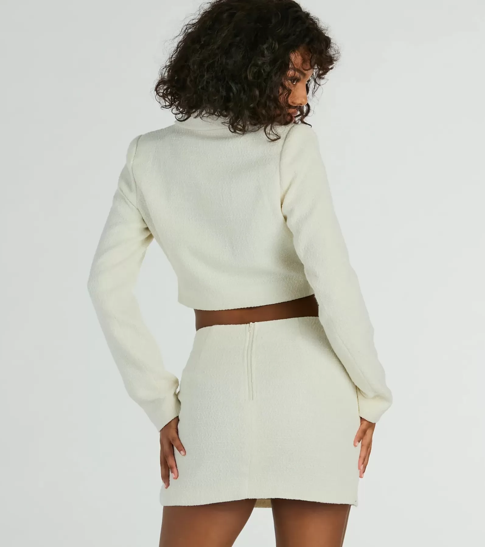 Windsor Blazers | All Matching Sets*Posh Pursuit Long Sleeve Tweed Crop Blazer