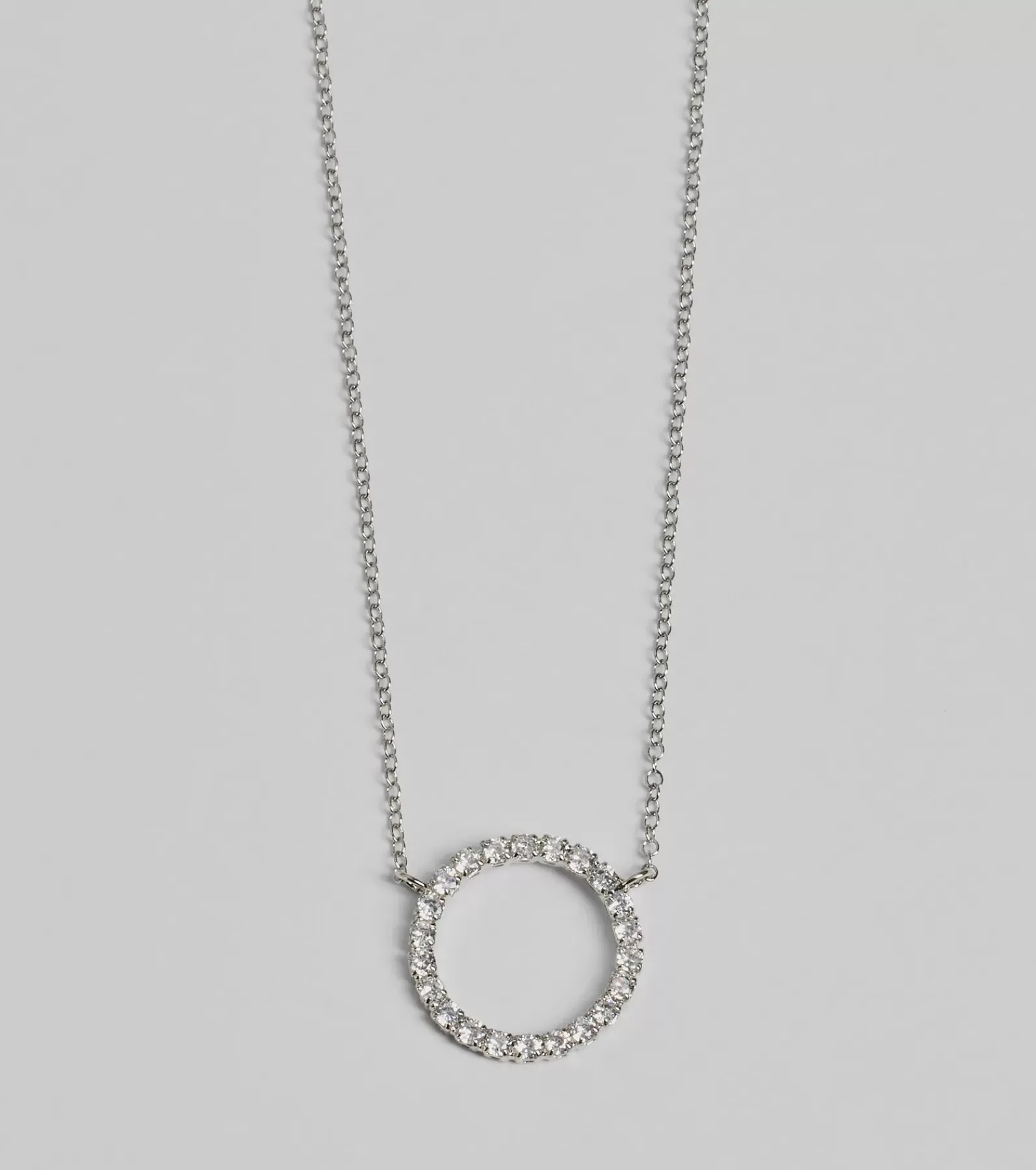 Windsor Necklaces & Chokers*Pretty Shine Cubic Zirconia Circle Pendant Necklace