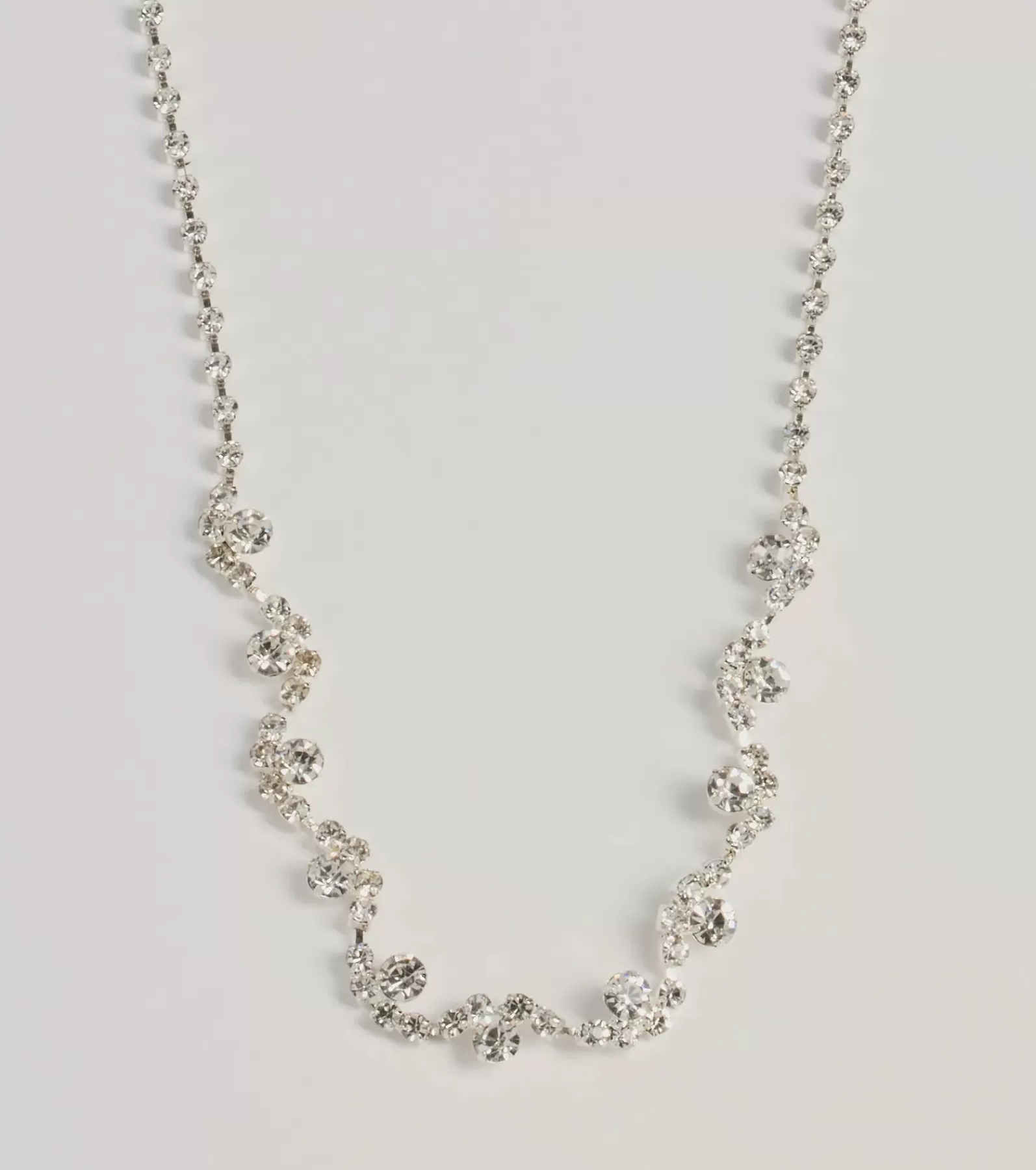 Windsor Necklaces & Chokers | All Accessories*Radiant Allure Rhinestone Cluster Necklace