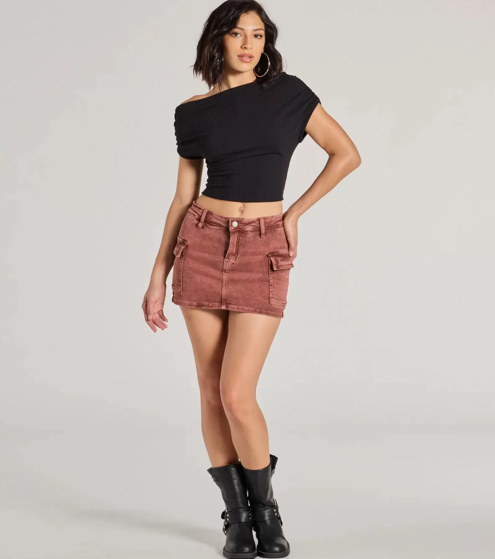 Windsor Jean Shorts | Shorts*Raise The Bar Mid Rise Cargo Skort