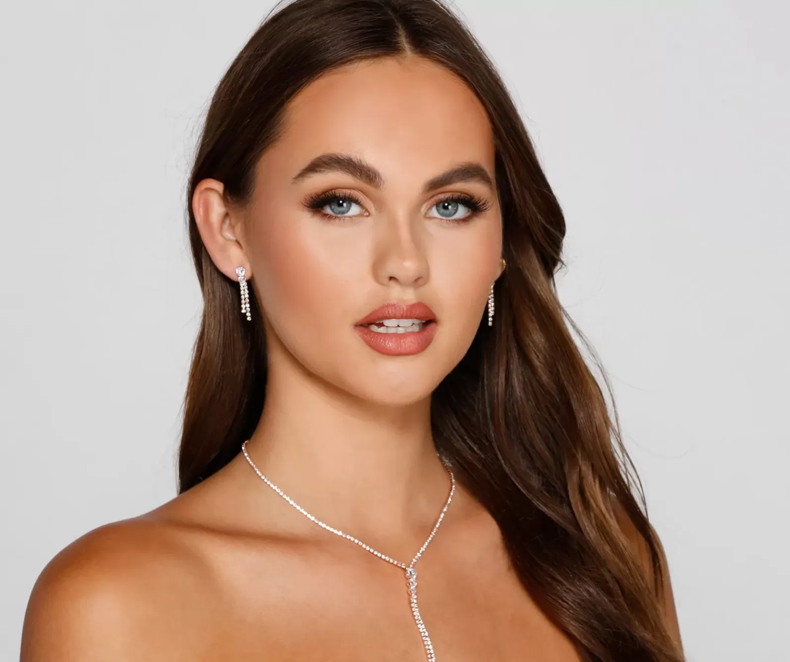 Windsor Necklaces & Chokers | Rehearsal*Ready To Stun Dainty Necklace And Earrings Set