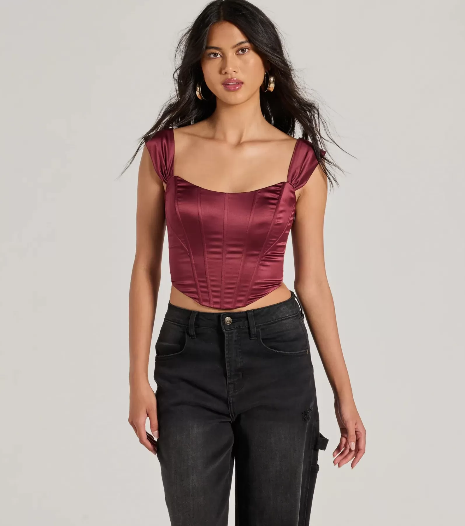 Windsor Going-Out Tops | Corset & Bustier Tops*Renaissance Spell Lace-Up Satin Corset