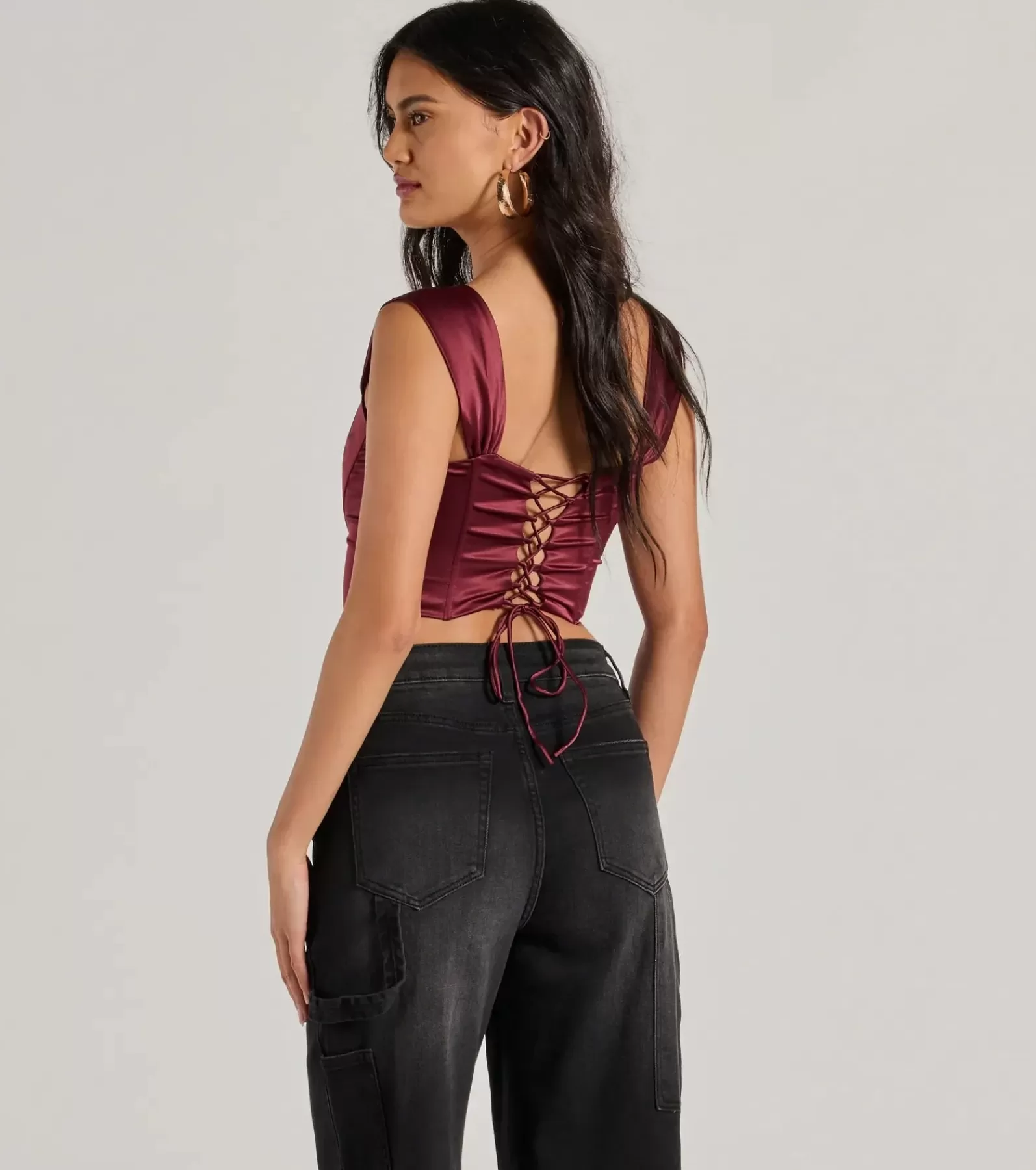 Windsor Going-Out Tops | Corset & Bustier Tops*Renaissance Spell Lace-Up Satin Corset