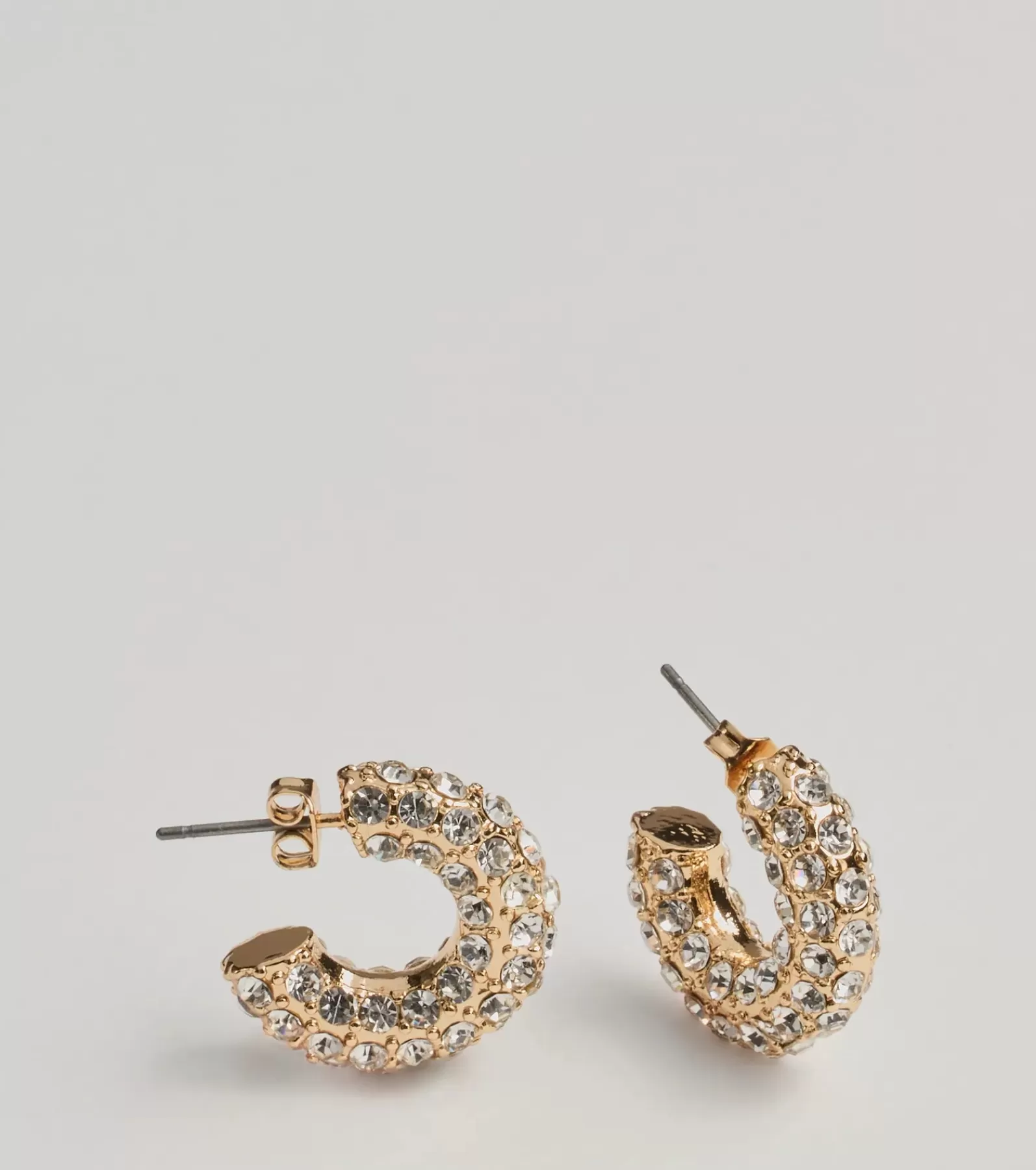 Windsor Earrings | All Accessories*Rhinestone Glam Mini Hoop Earrings