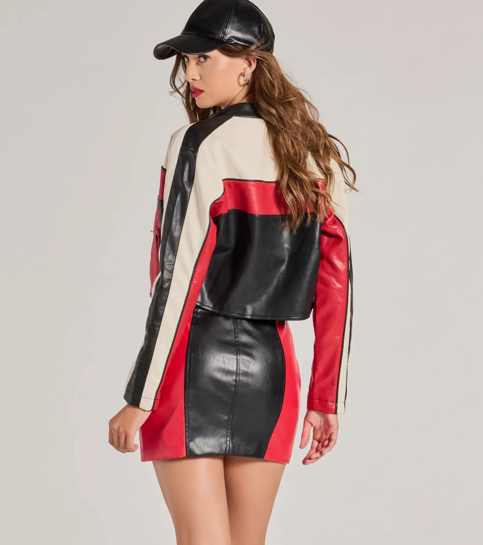 Windsor Moto & Faux Leather*Ride In Style Faux Leather Moto Crop Jacket