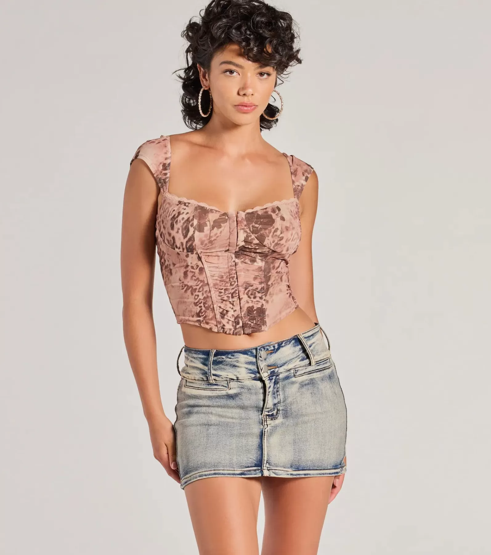 Windsor Going-Out Tops | Corset & Bustier Tops*Sassy And Fierce Sleeveless Leopard Print Bustier