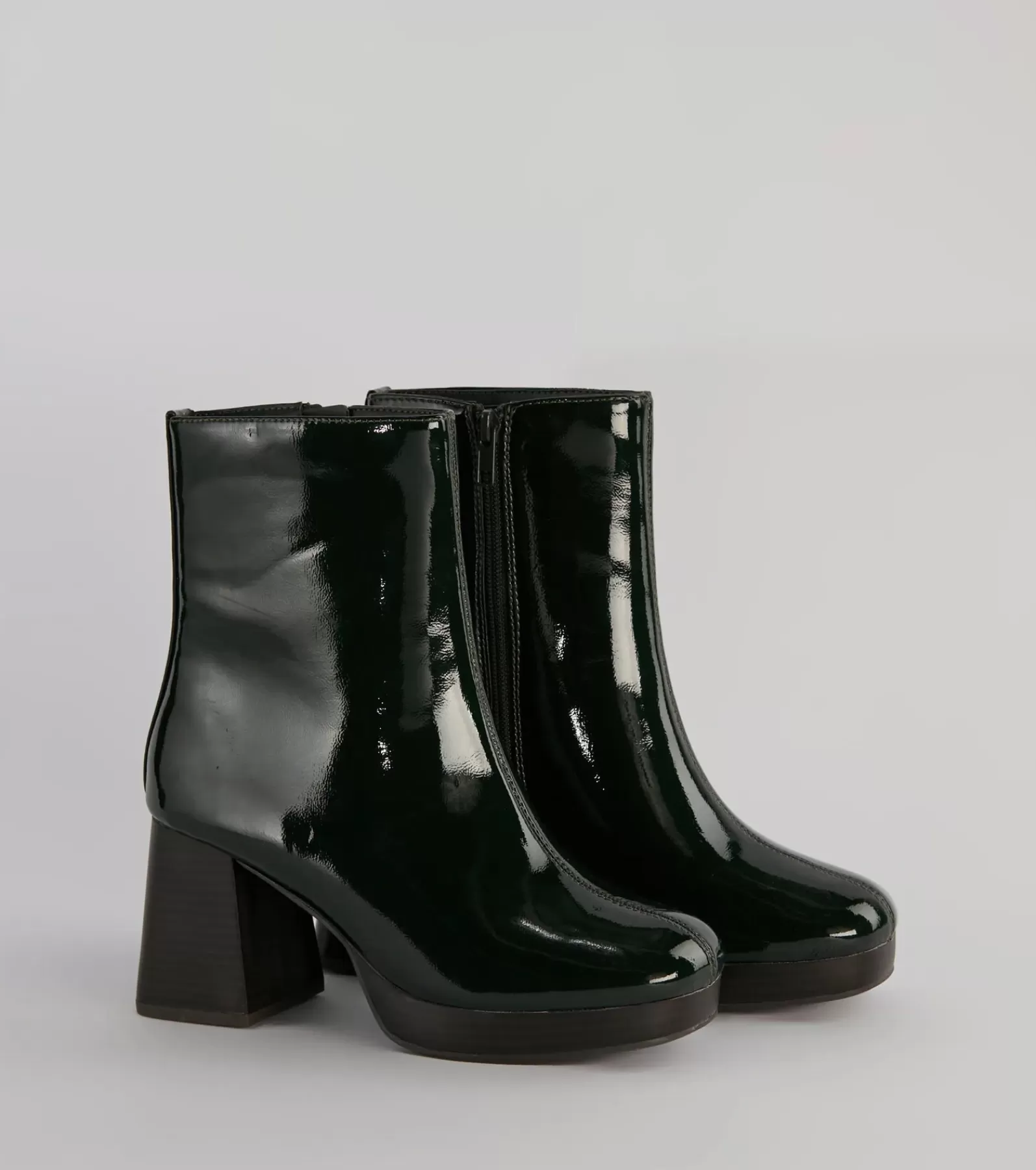 Windsor Platform Shoes | Boots & Booties*Seize The Moment Patent Block Heel Booties