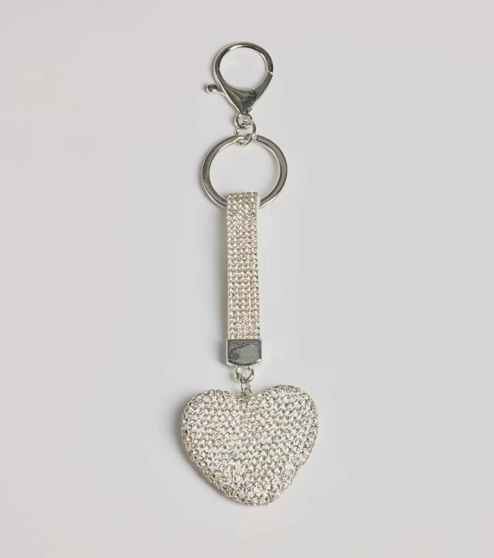 Windsor All Accessories*Shimmering Rhinestone Heart Charm Keychain