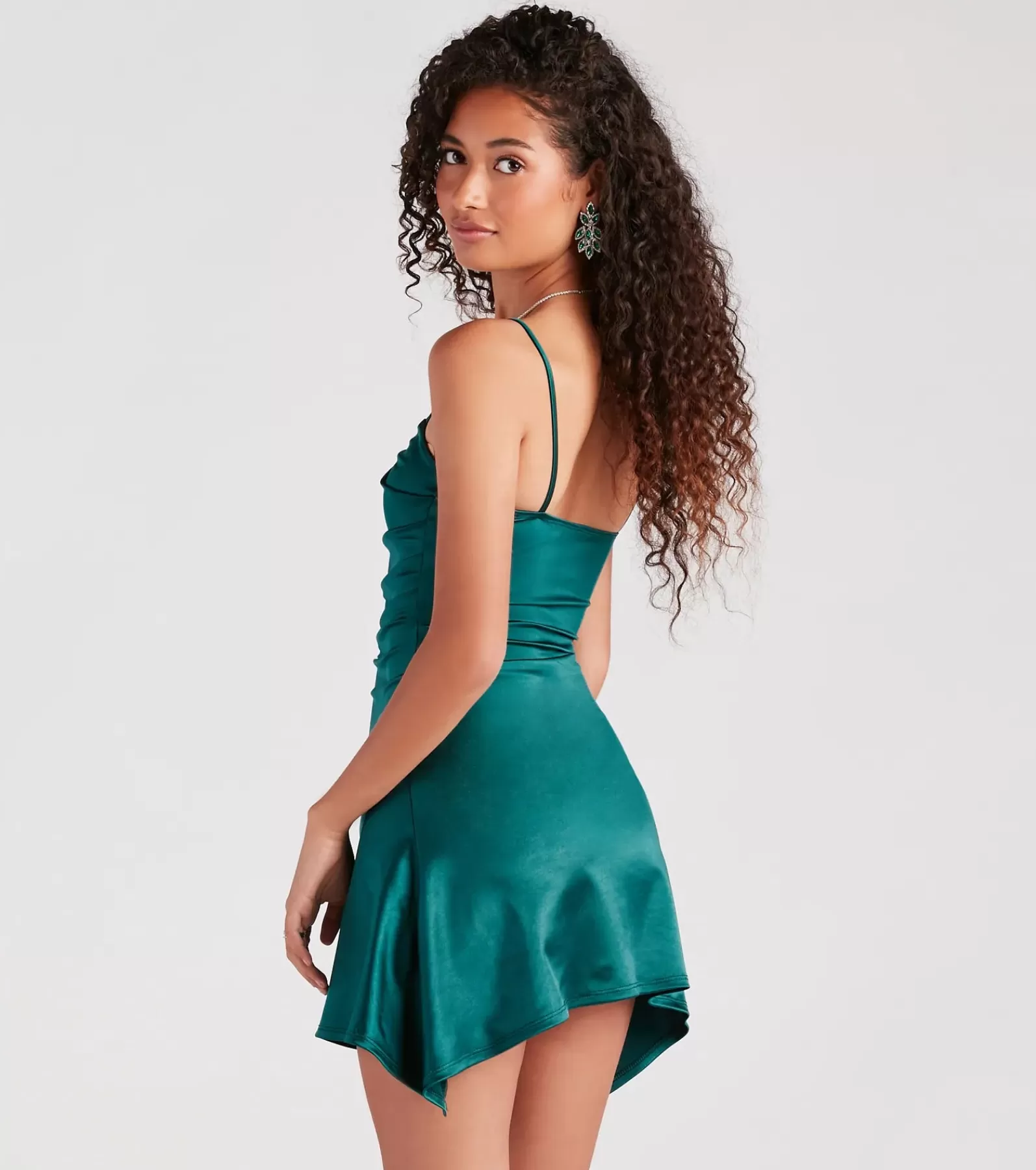 Windsor Cocktail Dresses*Show Off That Flair Satin A-Line Mini Dress