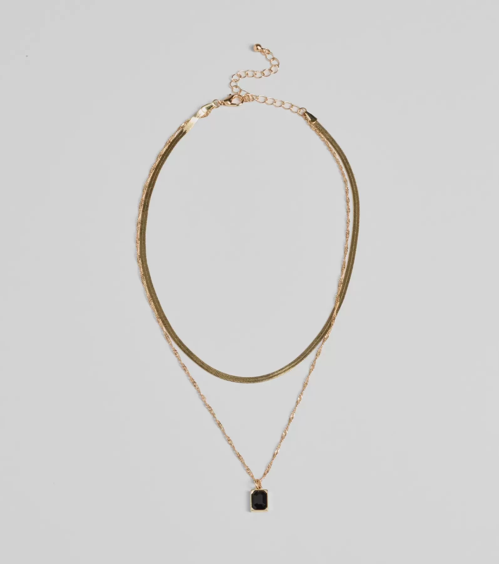 Windsor Necklaces & Chokers | All Accessories*Simple Statement Layered Stone Pendant Necklace
