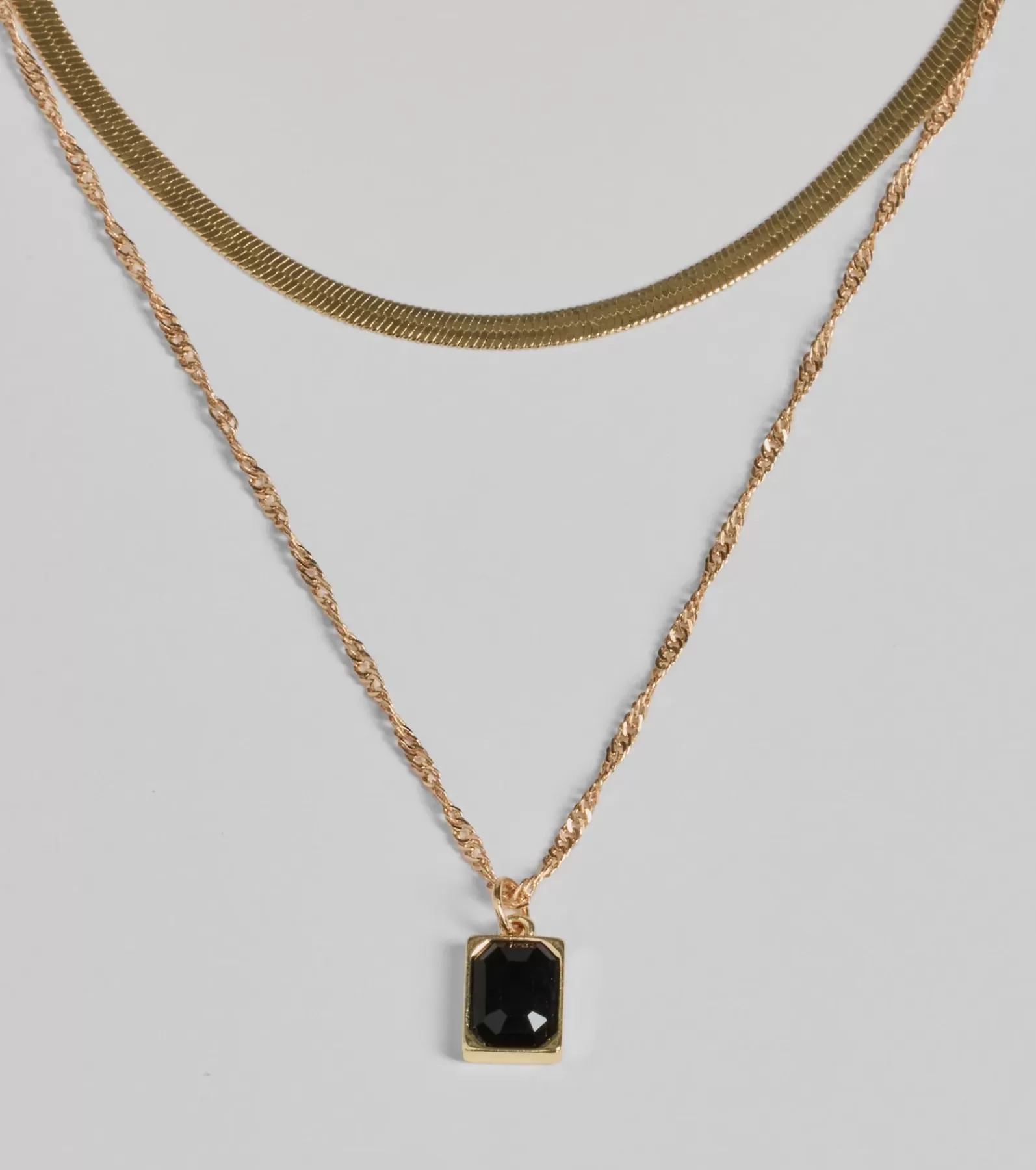 Windsor Necklaces & Chokers | All Accessories*Simple Statement Layered Stone Pendant Necklace
