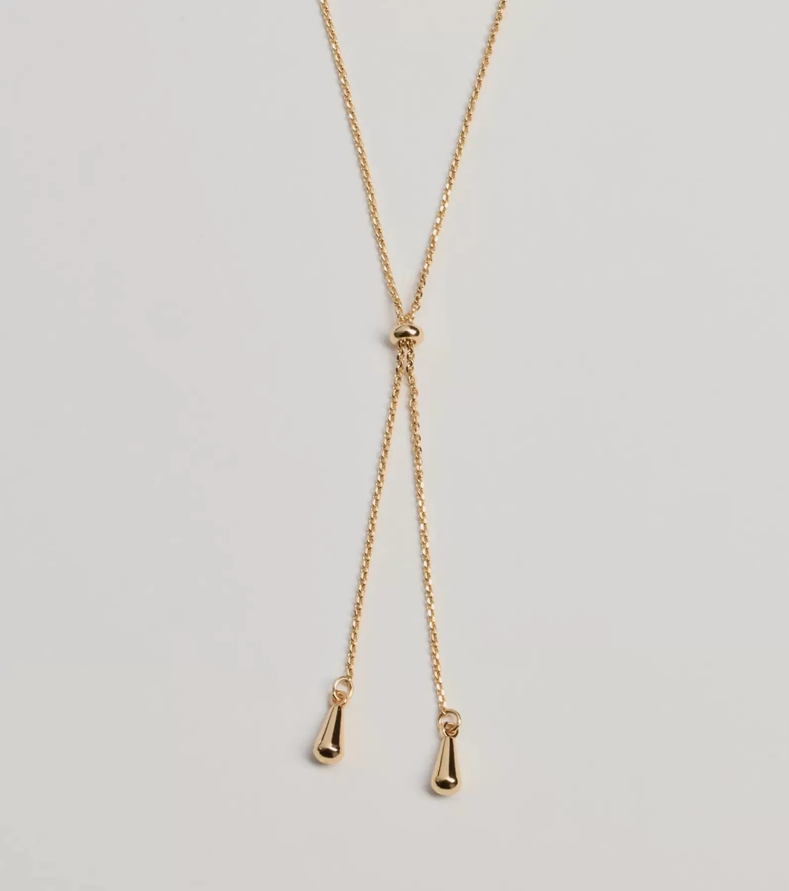Windsor Necklaces & Chokers | All Accessories*Sleek Minimalist Era Teardrop Slider Necklace