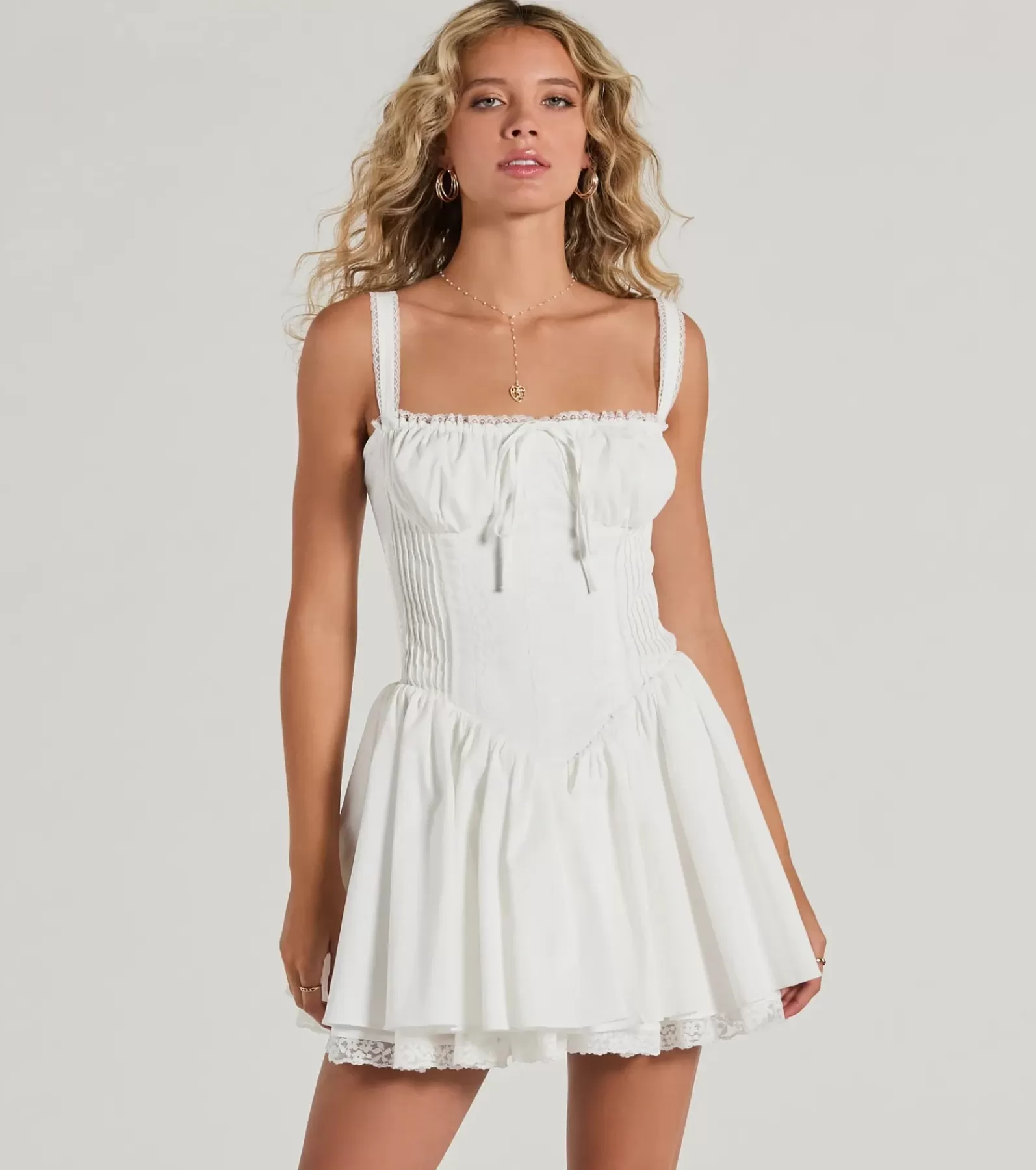 Windsor Short & Mini Dresses | Skater Dresses*So Darling Woven Drop-Waist Skater Dress