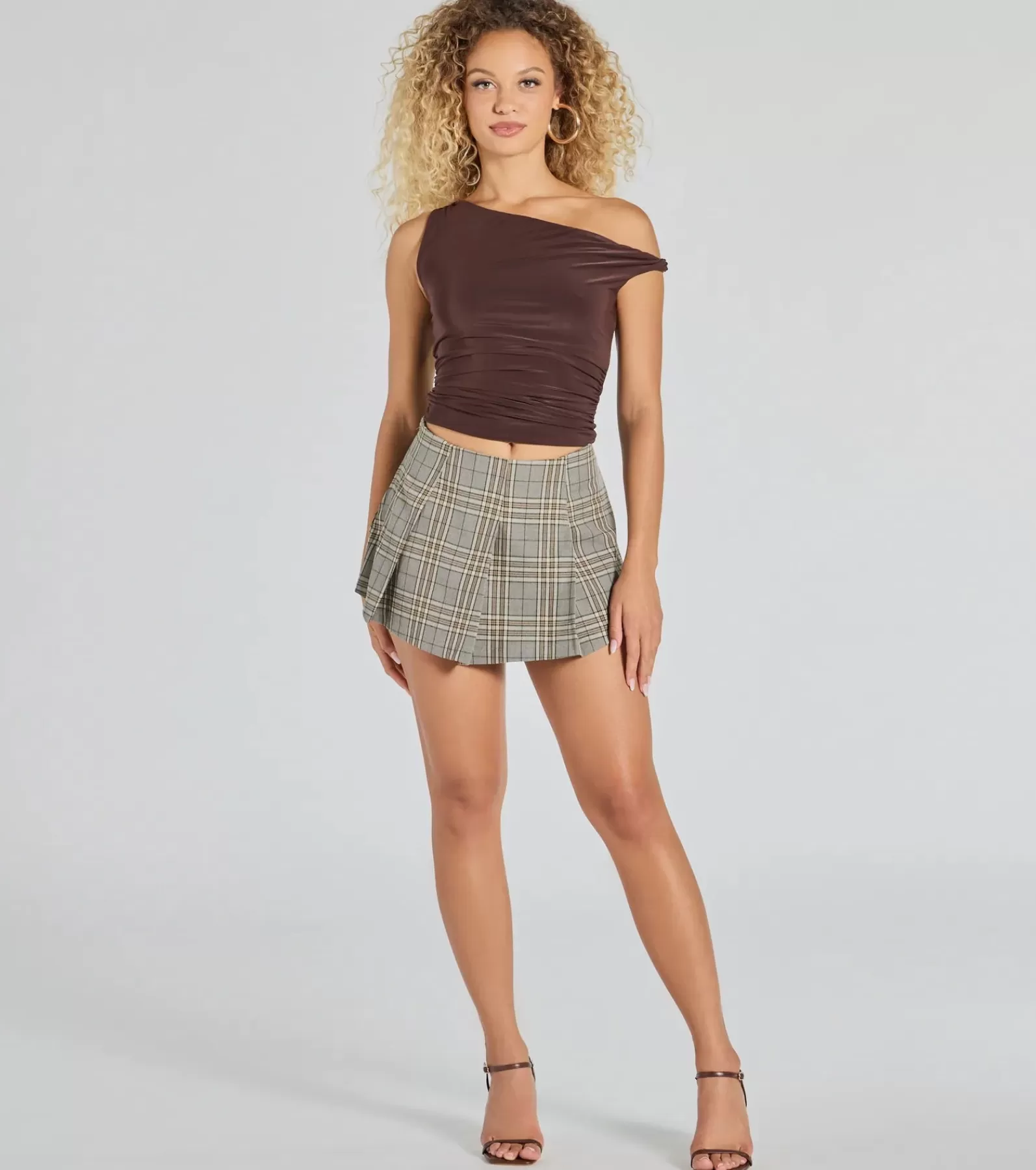 Windsor Mini Skirts | Skirts & Skorts*So Poised Plaid Pleated Mini Skirt