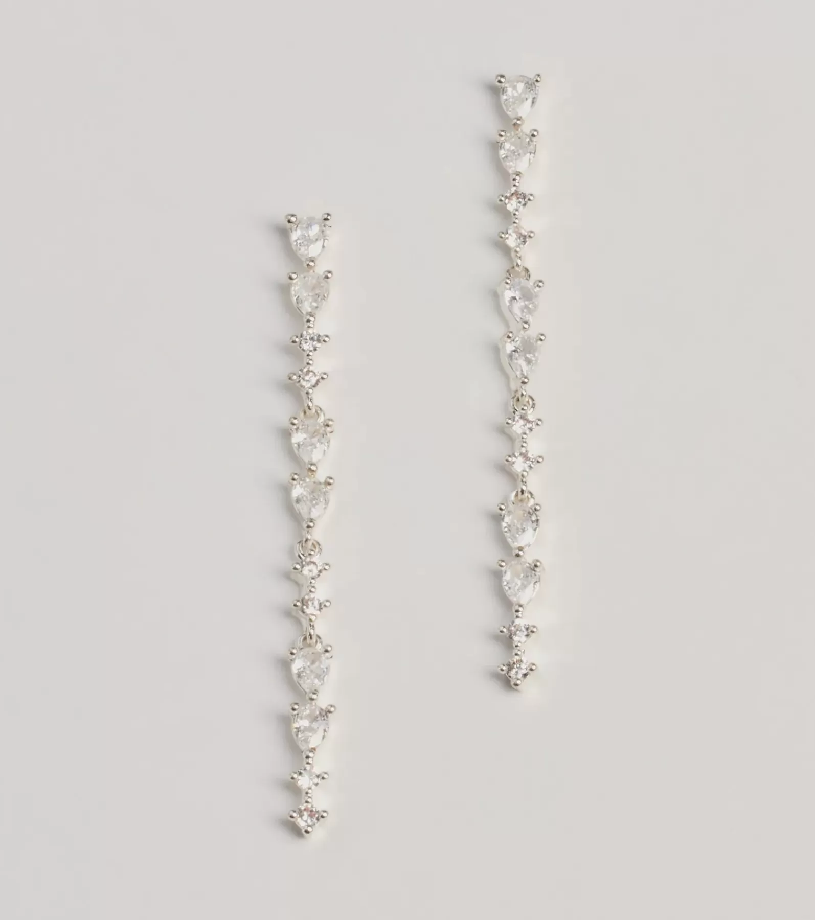 Windsor Earrings | All Accessories*Sparkling Elegance Rhinestone Linear Earrings