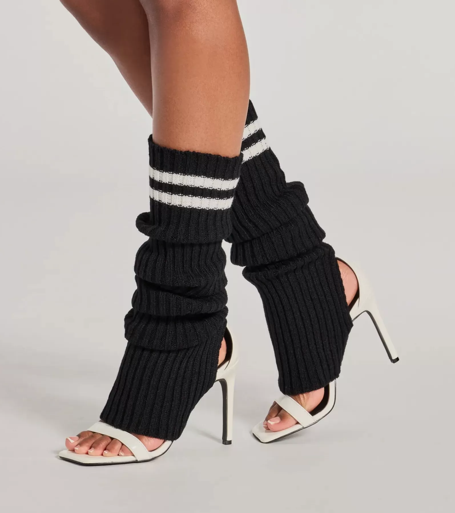 Windsor Hosiery & Socks*Sporty Chic Striped Leg Warmers