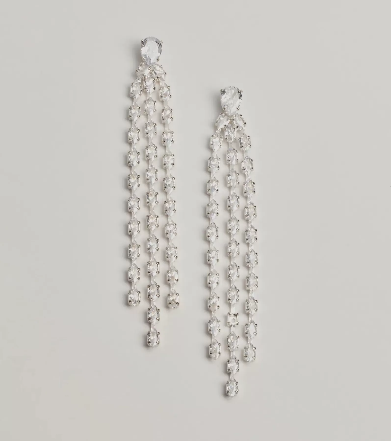 Windsor Earrings | All Accessories*Starlit Beauty Fringe Rhinestone Earrings