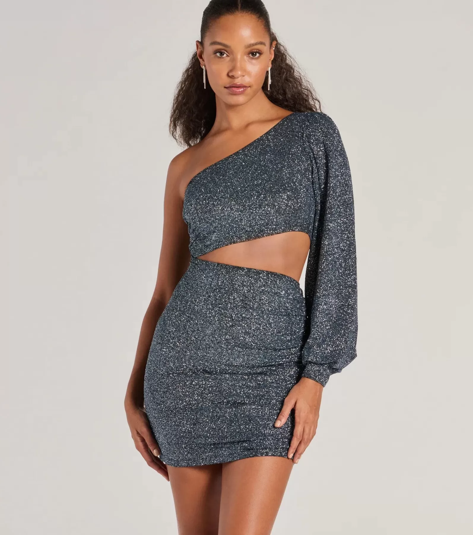 Windsor Black Nye Dresses | Nye Dresses*Steal The Shine Glitter Cutout Dress