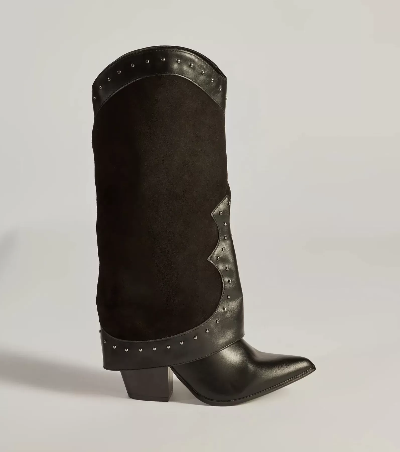 Windsor Knee High Boots | Boots & Booties*Studded Chic Fold-Over Under-The-Knee Boots