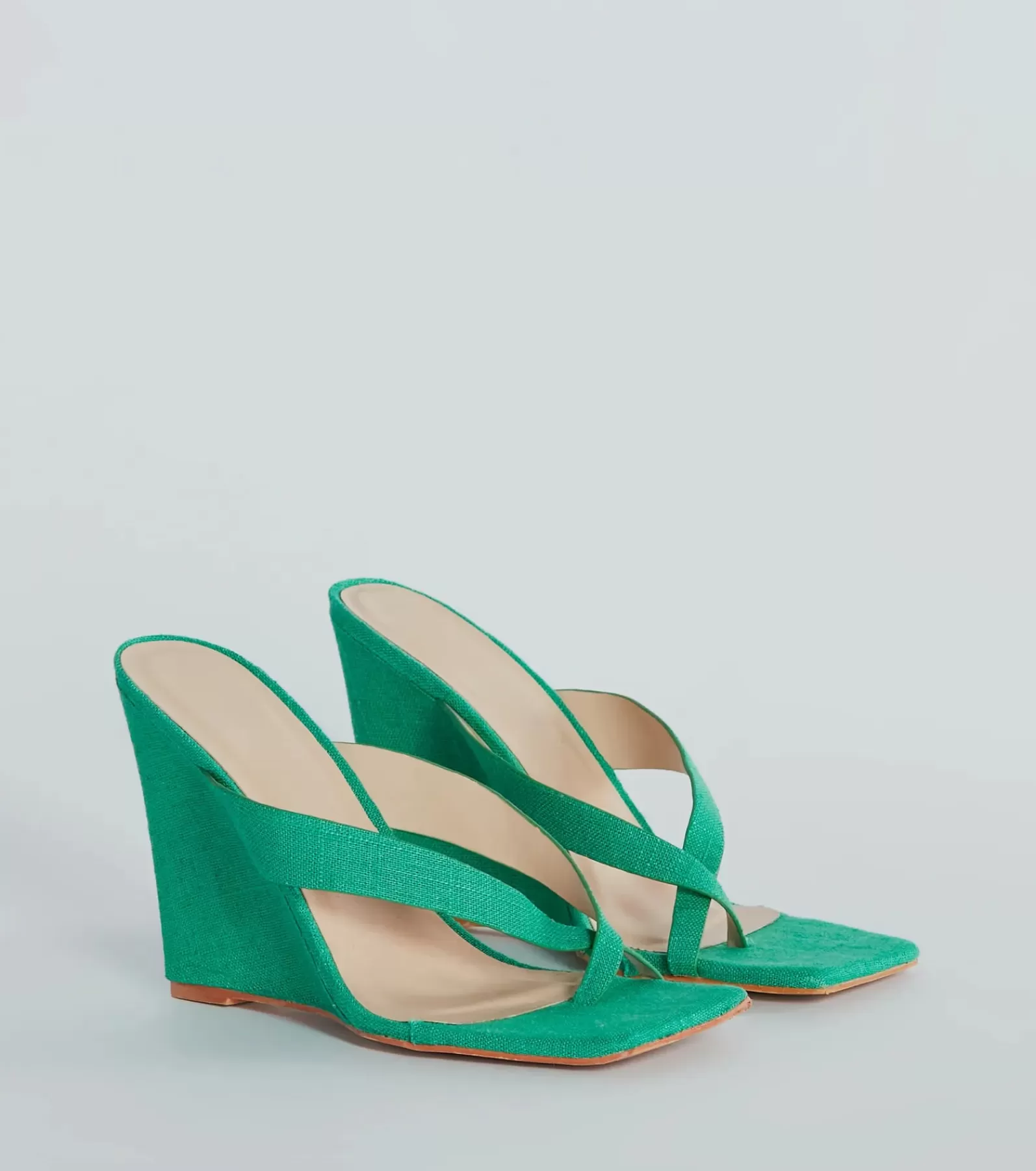 Windsor Sandals | Heels*Summer Muse Linen Thong Wedges