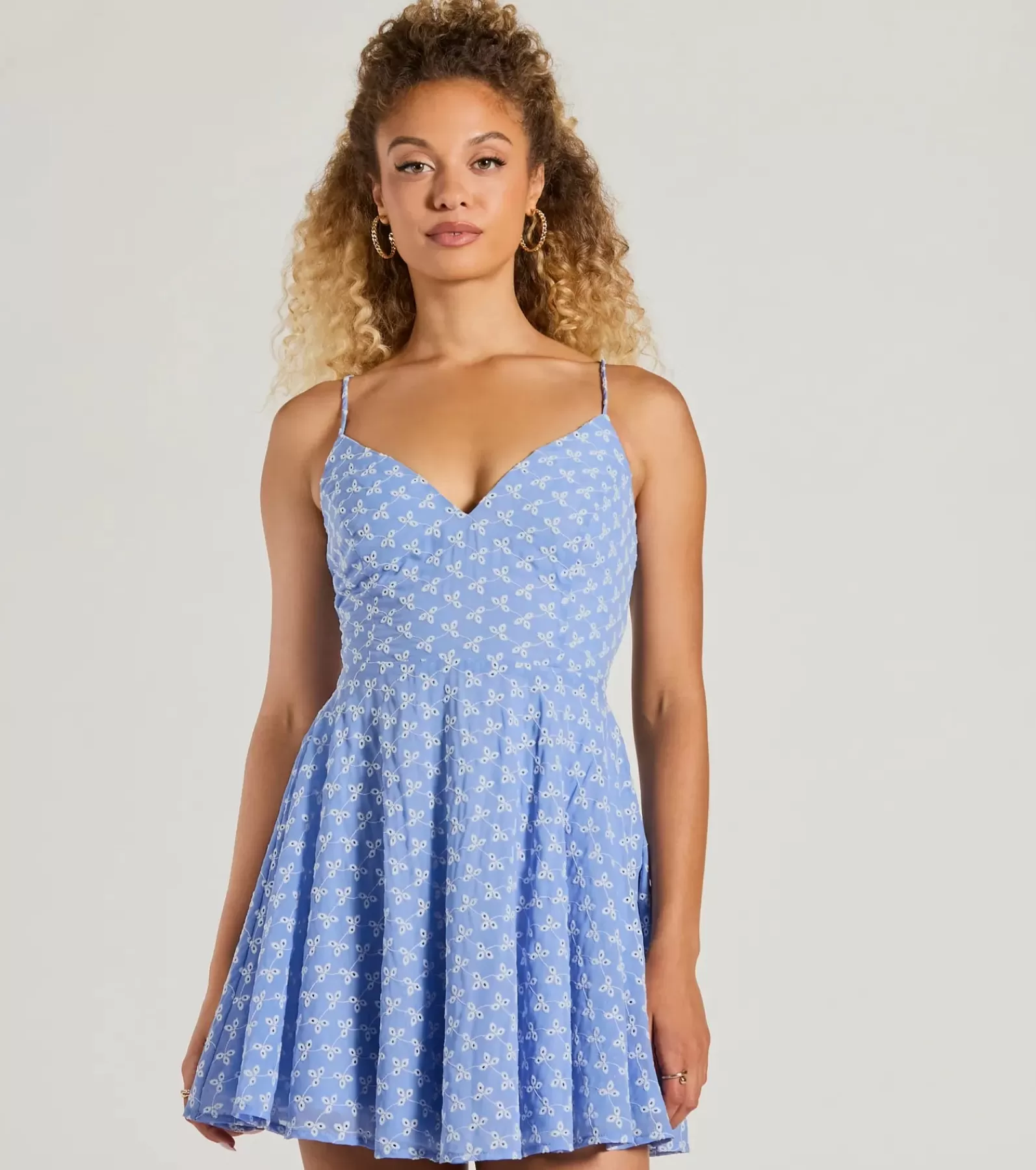 Windsor Beach Wedding Guest Dresses | Skater Dresses*Sway With Me Eyelet Lace Skater Dress