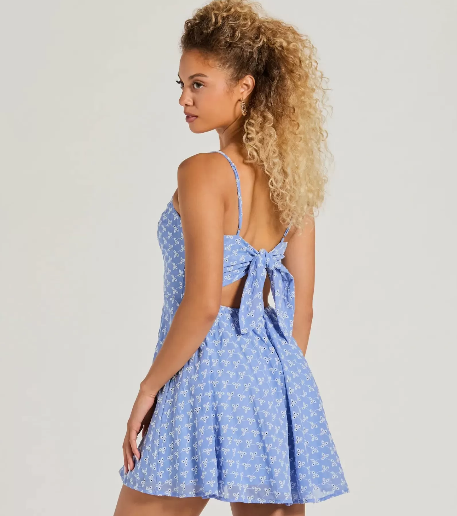 Windsor Beach Wedding Guest Dresses | Skater Dresses*Sway With Me Eyelet Lace Skater Dress