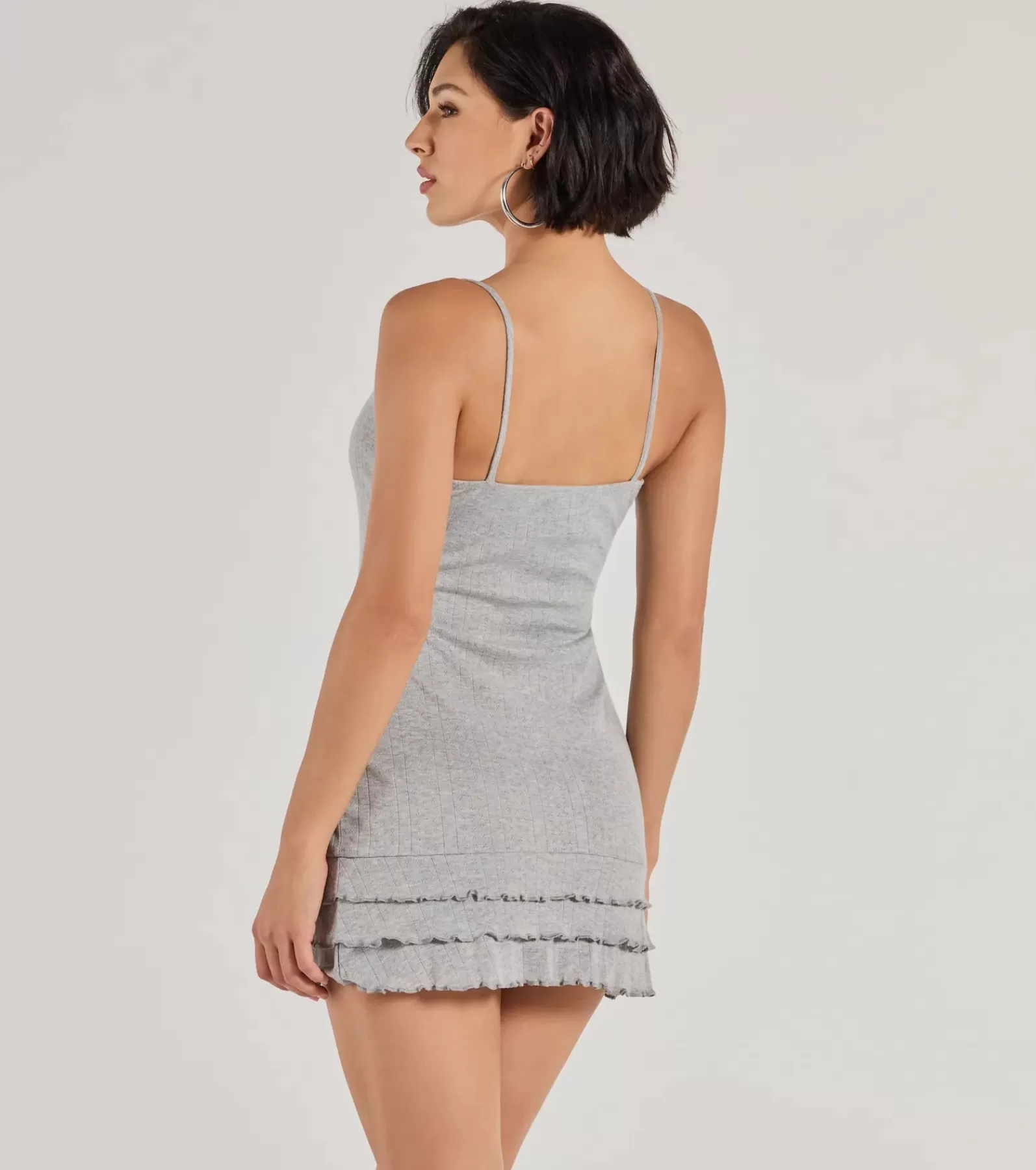 Windsor Sundresses | Casual Dresses*Sweet Silhouette Rosette Ruffled Knit Mini Dress