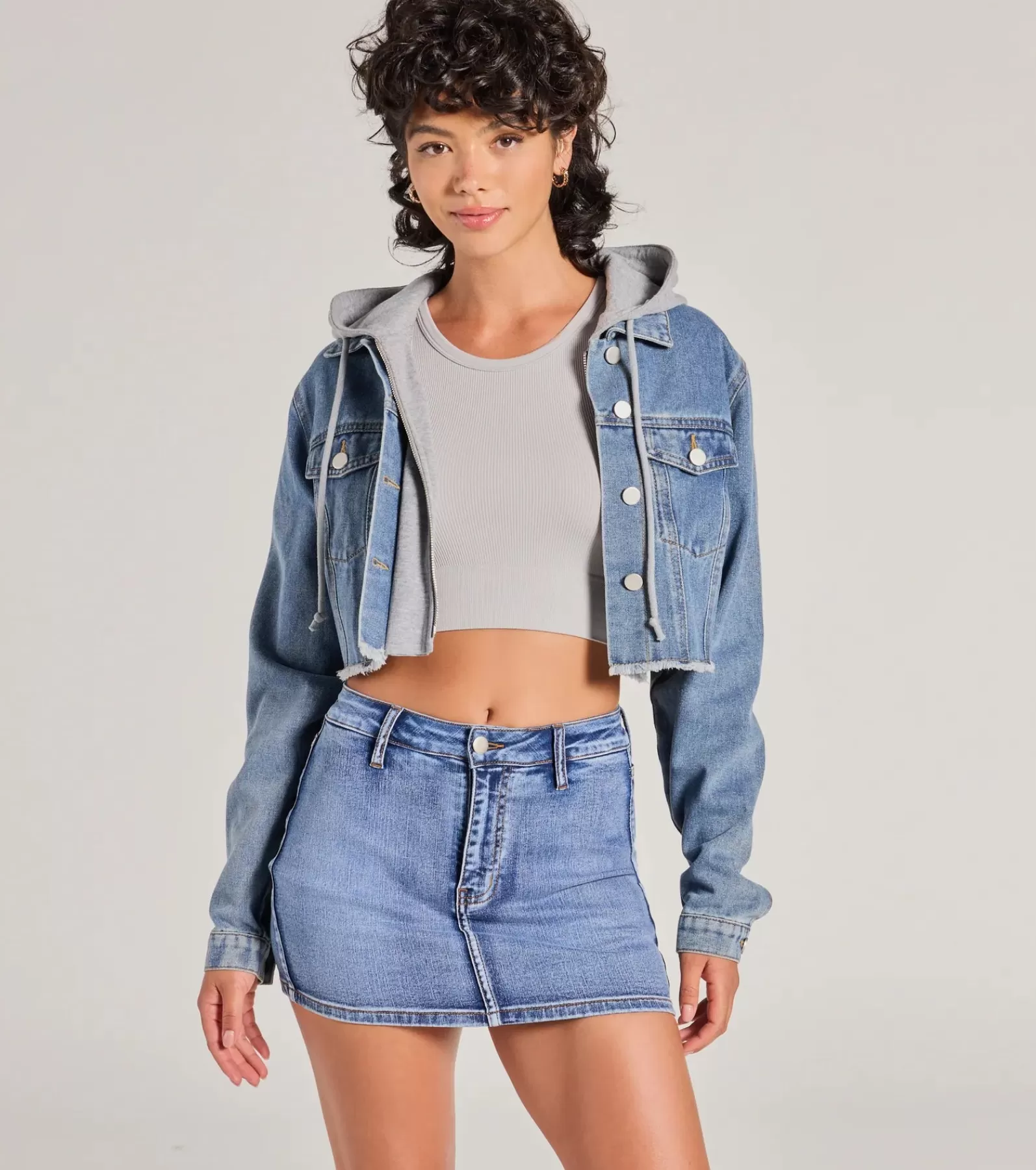 Windsor Jean Jackets*The Next Level Cropped Fleece Jacket