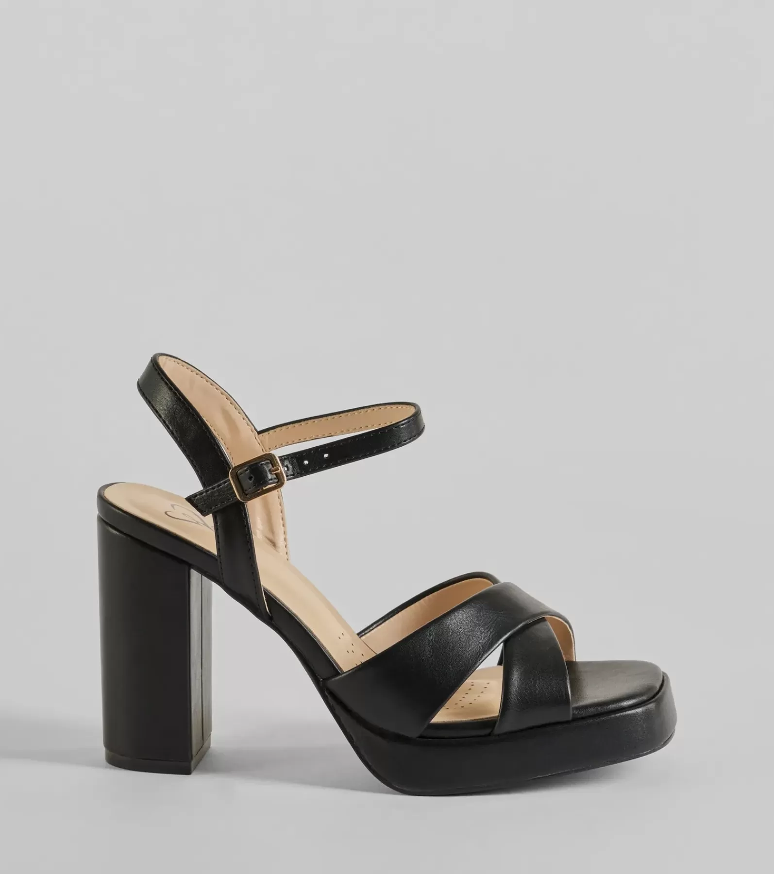 Windsor High Heels | Platform Shoes*Timeless Treasure Criss-Cross Platform Block Heels