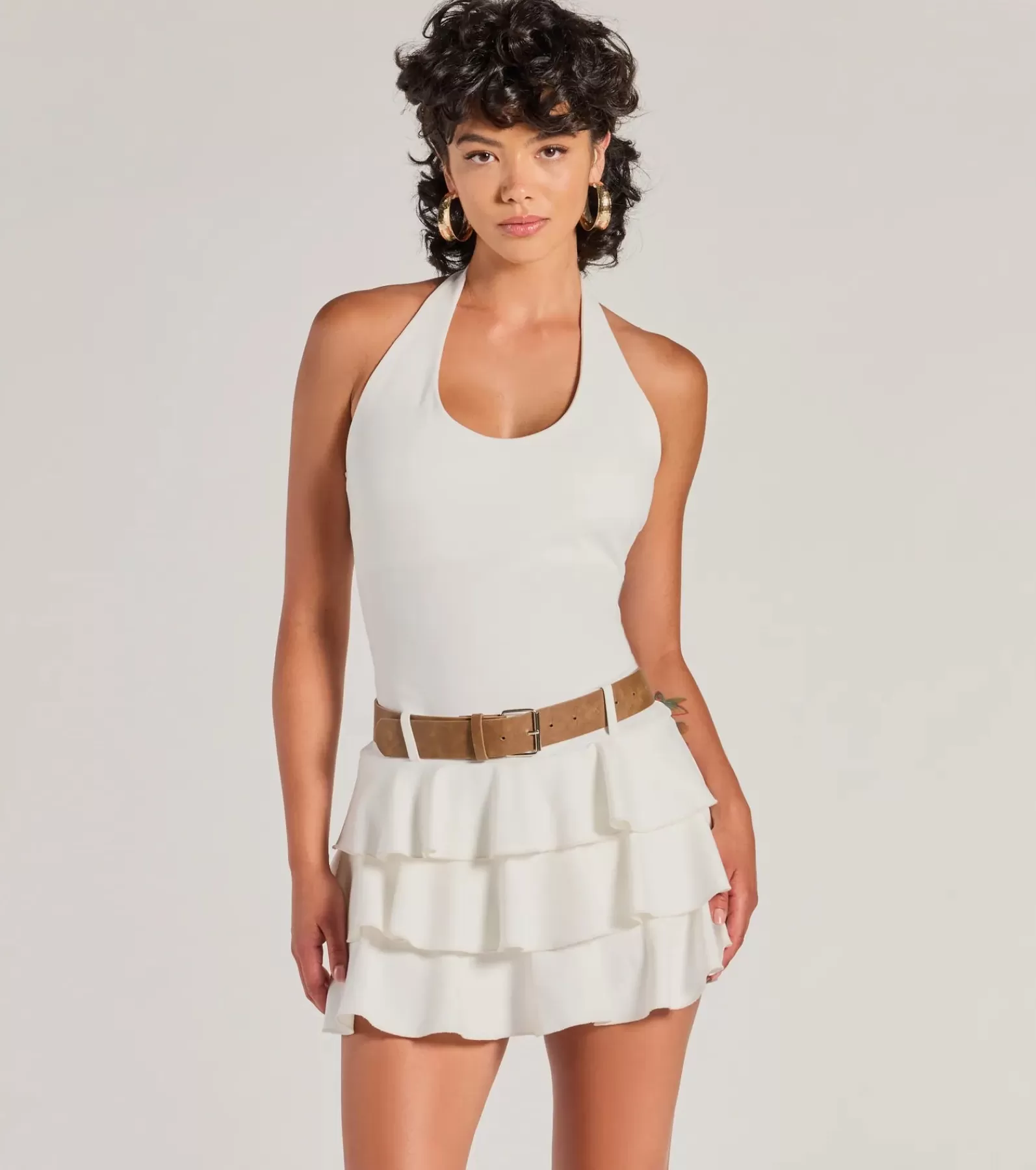 Windsor All Jumpsuits & Rompers | Shorts*Trendy Slay Ruffled Drop Waist Romper