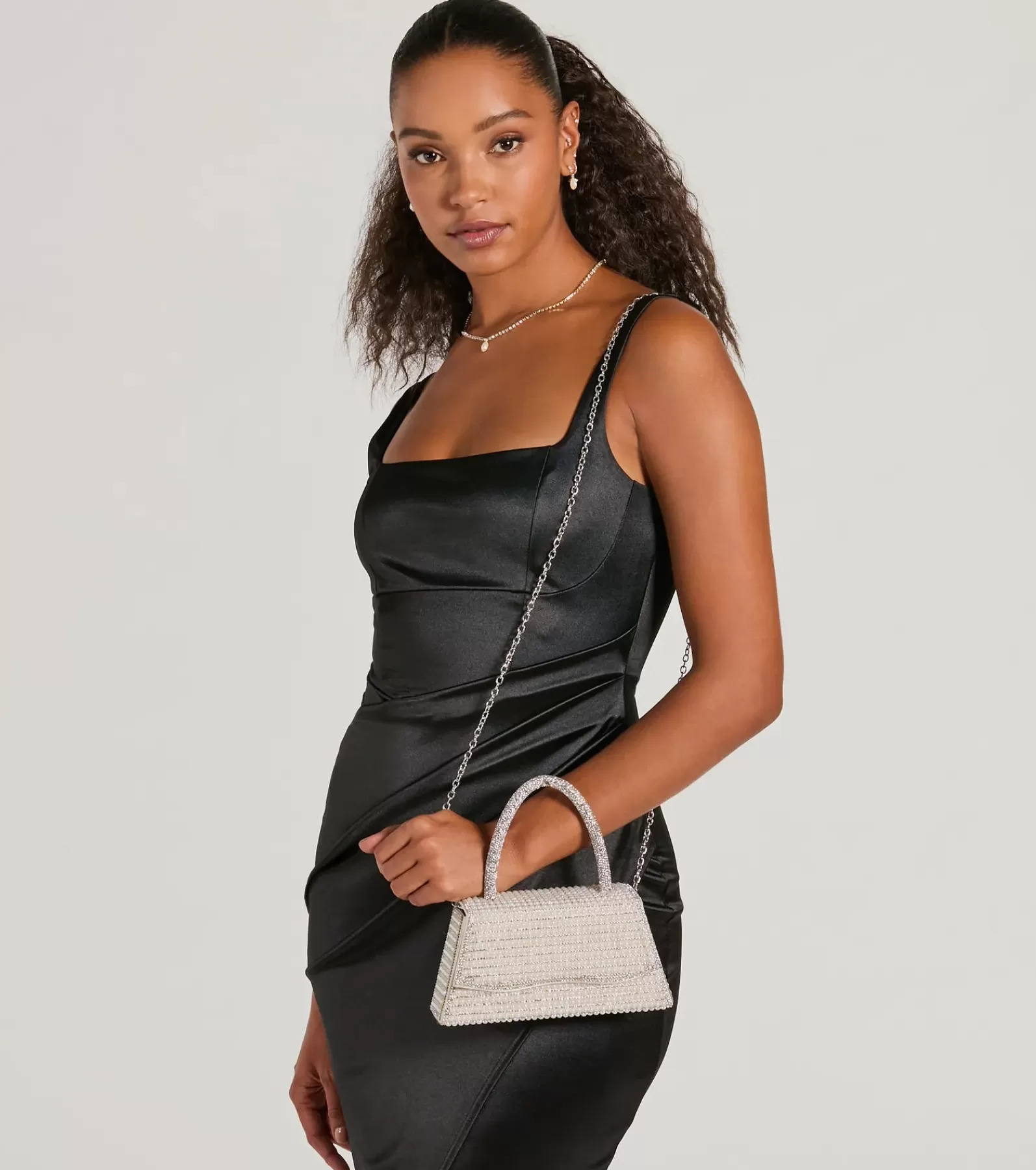 Windsor Accessories*What A Glam Cutie Faux Rhinestone Mini Bag