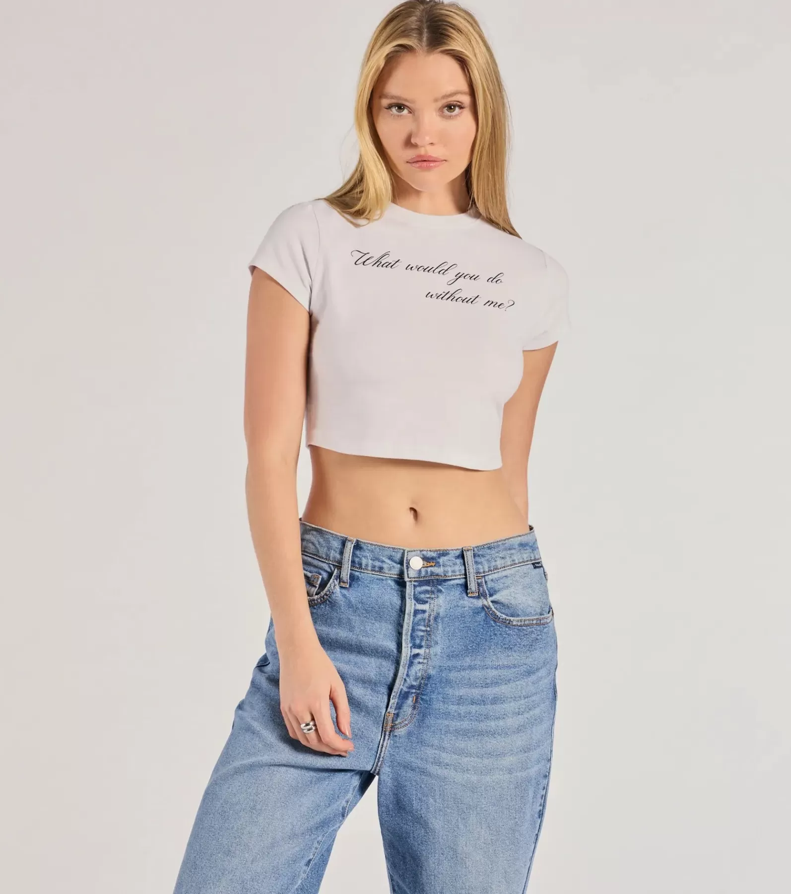 Windsor Graphic Tees | Short Sleeve Tops*What Would You Do Without Me Graphic Tee