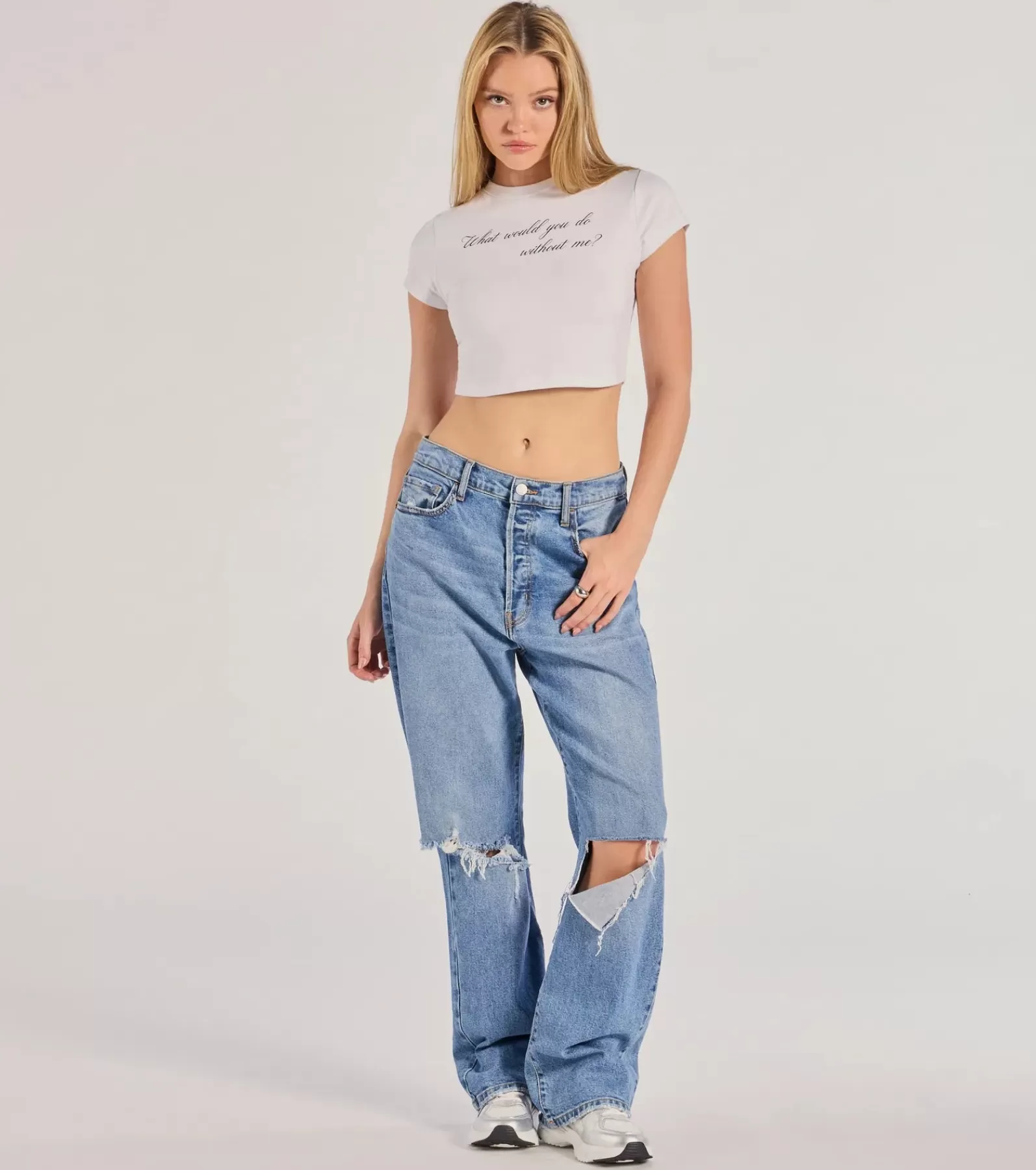 Windsor Graphic Tees | Short Sleeve Tops*What Would You Do Without Me Graphic Tee