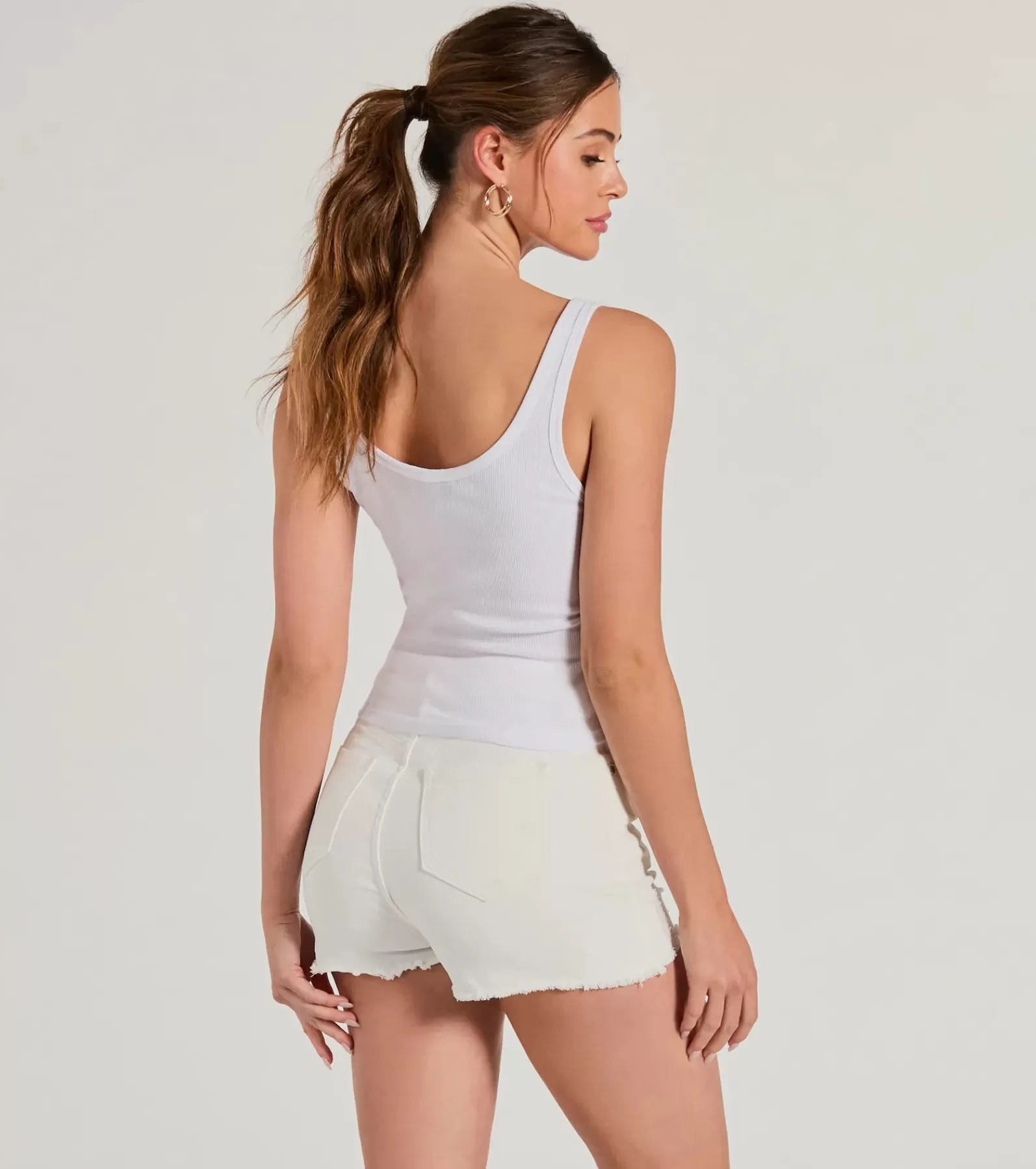 Windsor Honeymoon*Wifey Material Scoop Neck Tank Crop Top